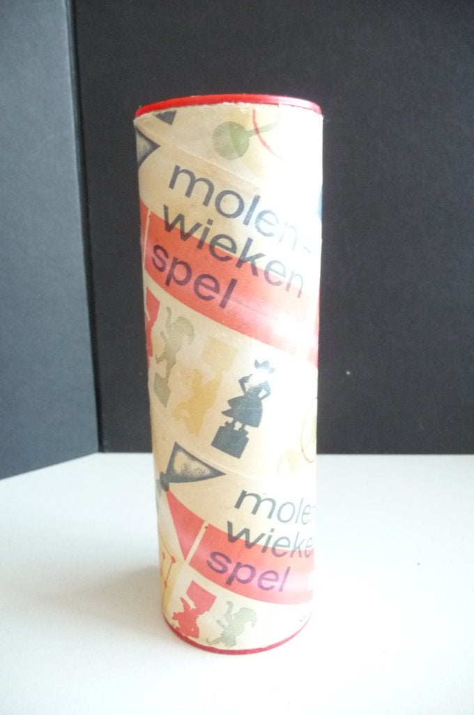 HET MOLENWIEKEN SPEL VAN DE SHELL 1960 REKLAME, Hobby en Vrije tijd, Gezelschapsspellen | Bordspellen, Zo goed als nieuw, Een of twee spelers
