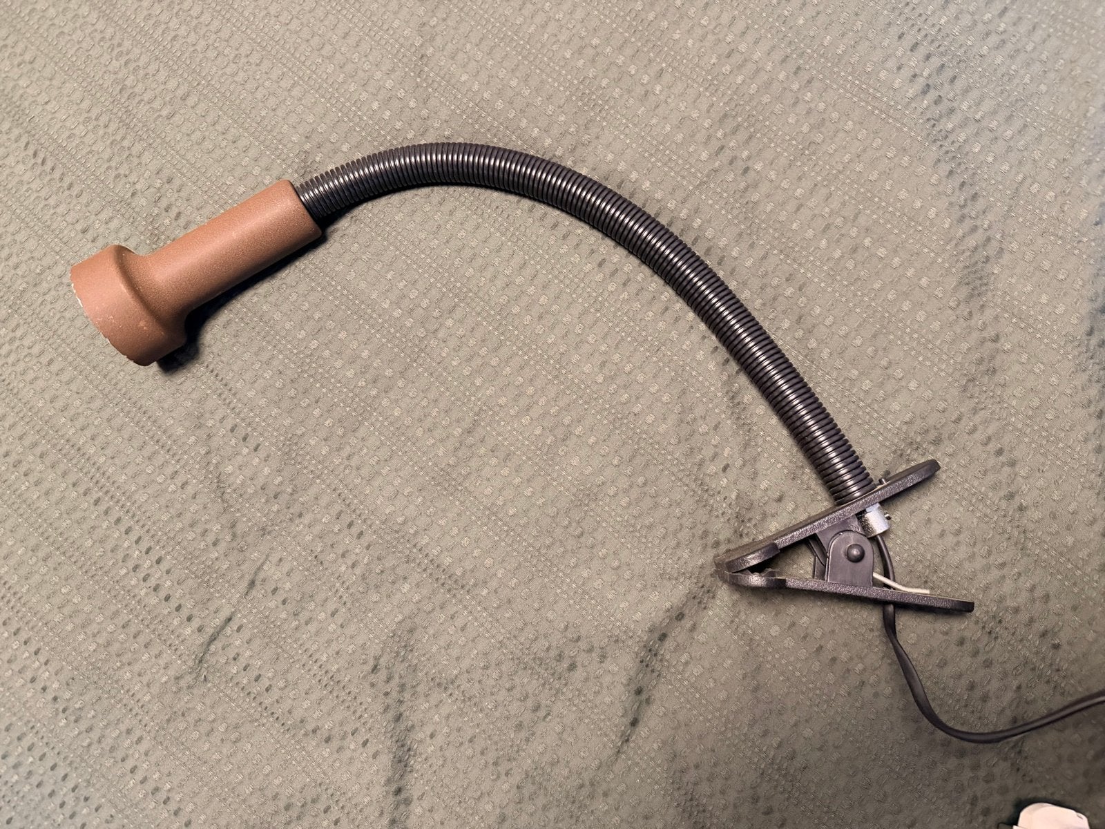 Vintage Flexibele Klemlamp met E27 Fitting - Bruin/Zwart, Ophalen of Verzenden