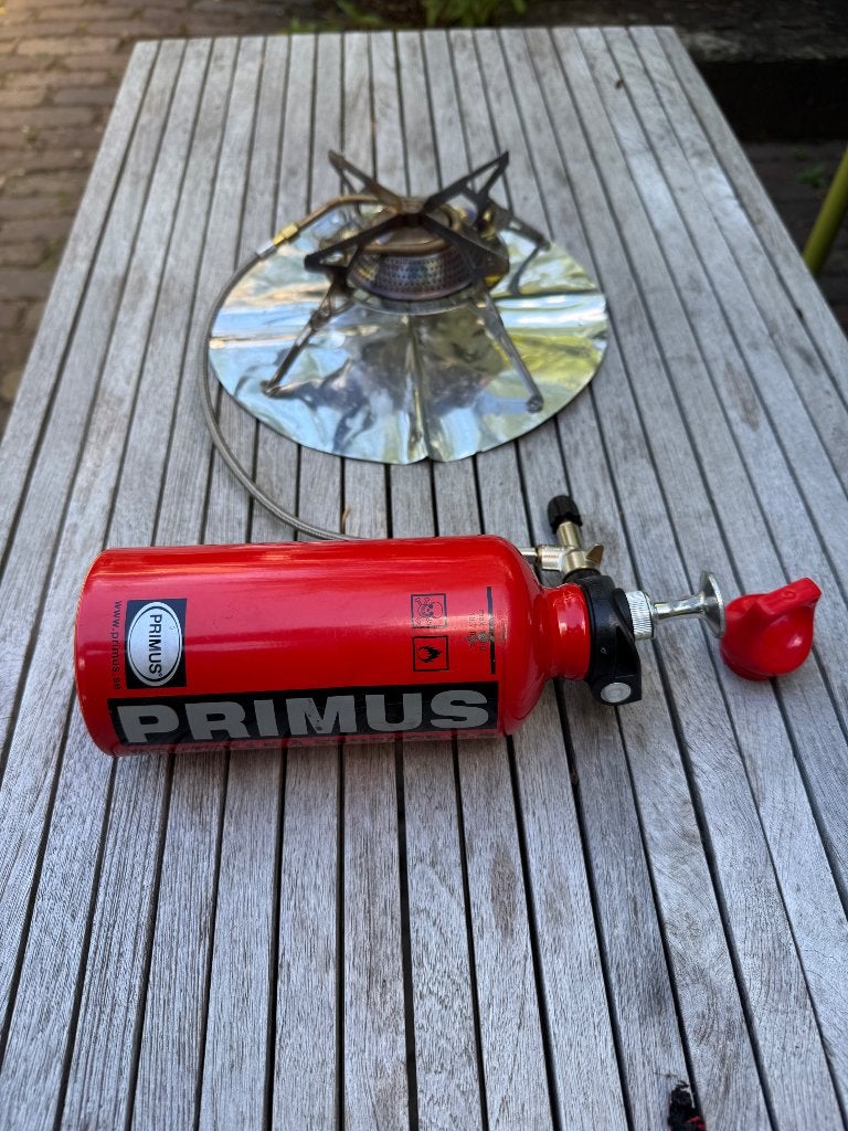 Primus Gravity MultiFuel (3281)–Complete benzine/gasbrander, Caravans en Kamperen, Kampeeraccessoires, Ophalen of Verzenden, Zo goed als nieuw