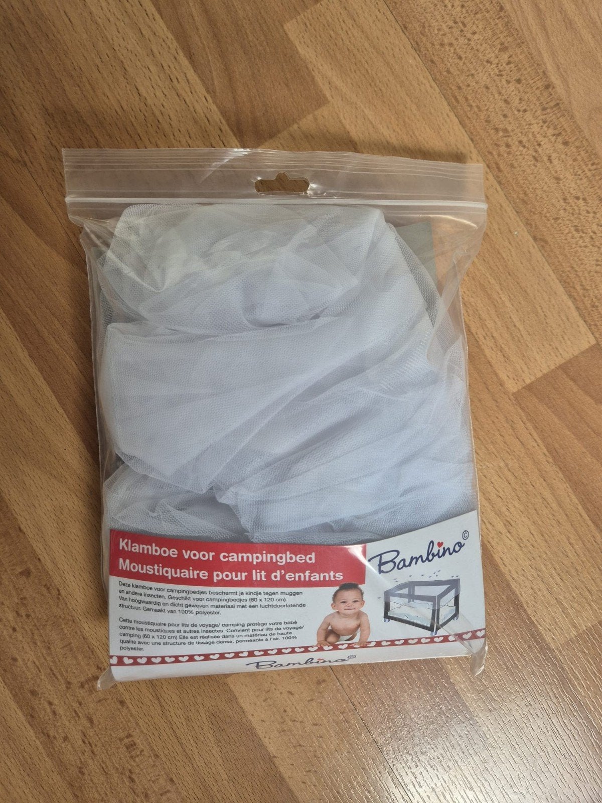Nieuw: Klamboe voor campingbedje. Bambino., Ophalen of Verzenden, Nieuw, Reisbedje