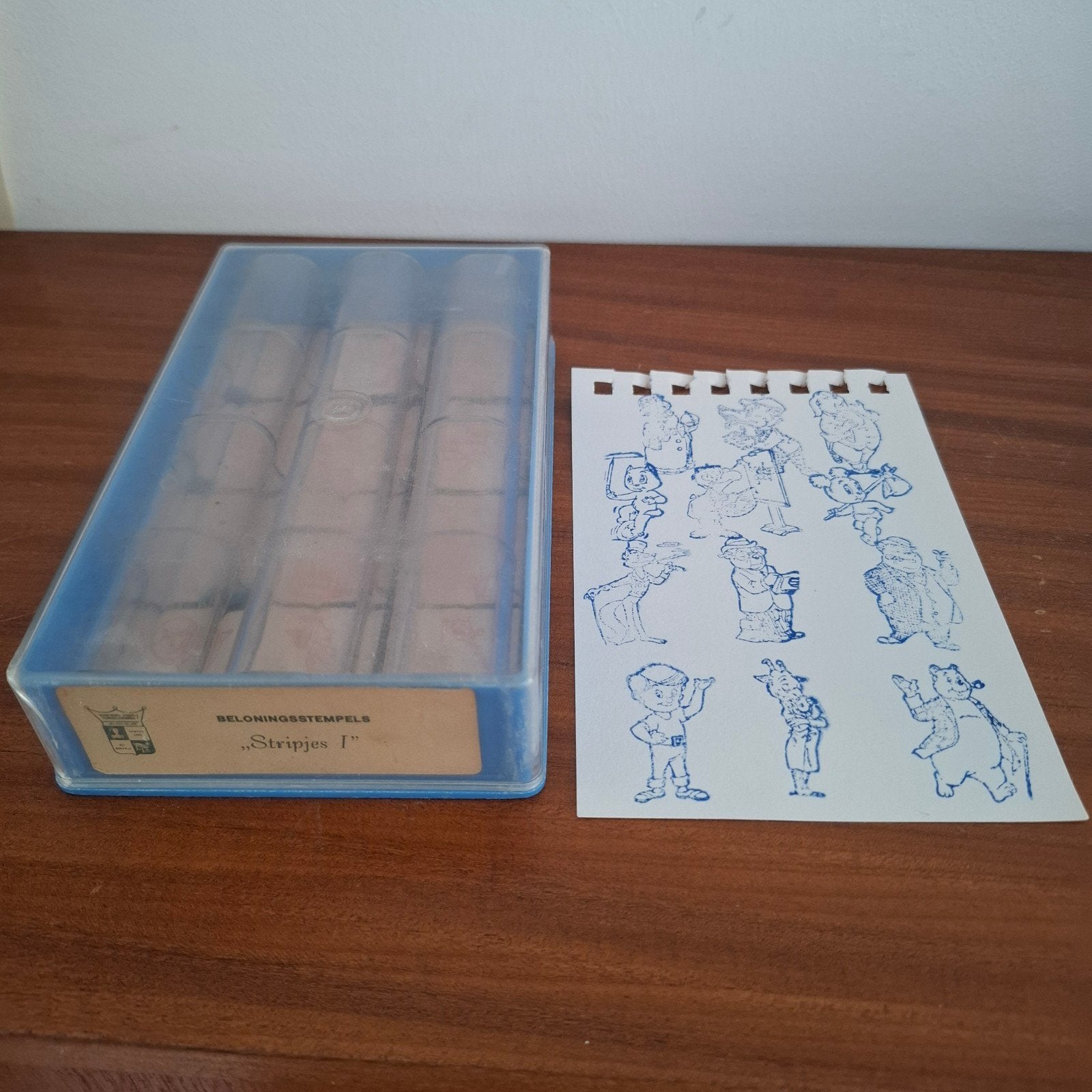 Vintage stempels 'beloningsstempels' Bommel, Ophalen of Verzenden, Gebruikt