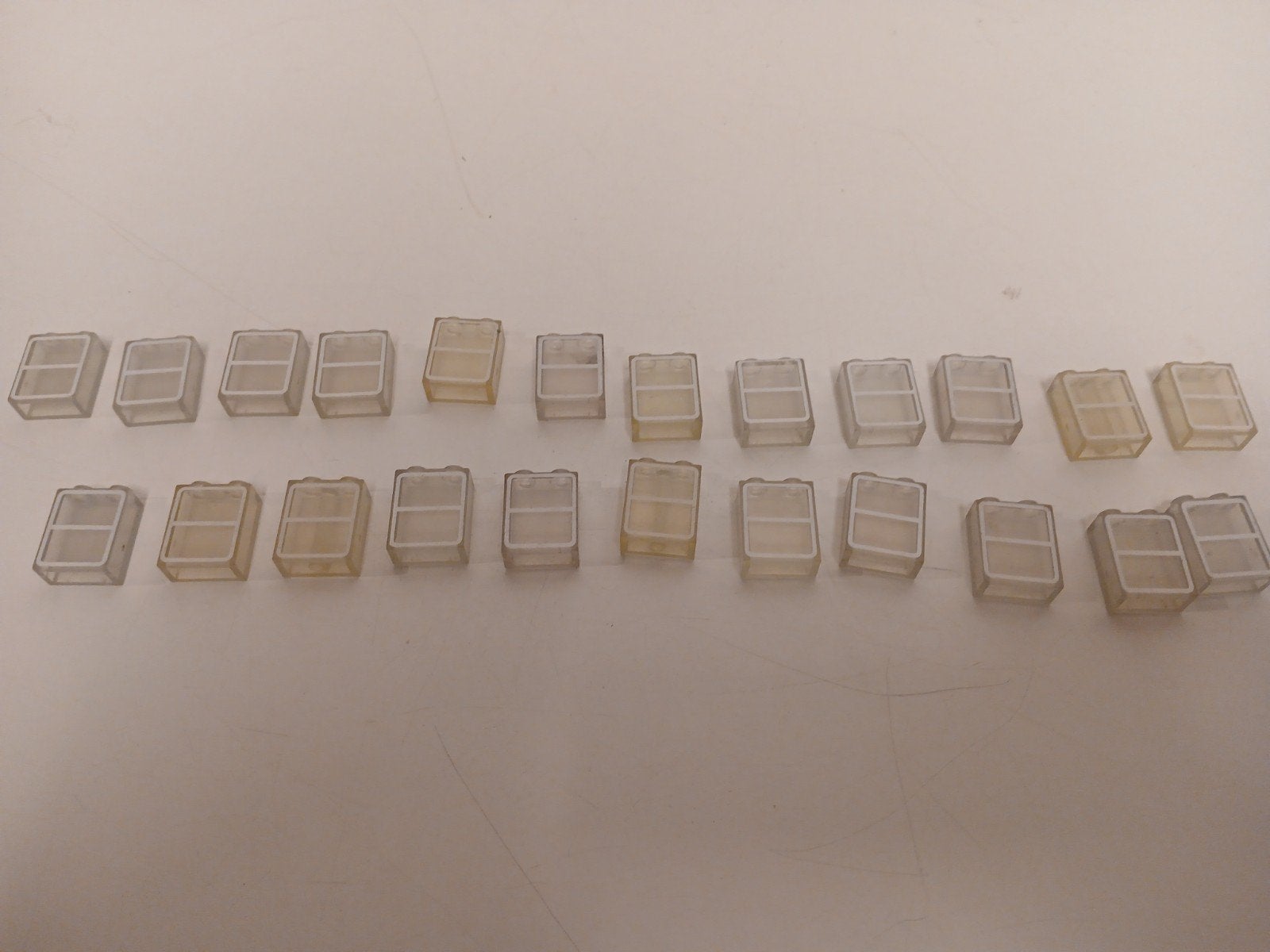 23 stuks vintage lego trein ramen 1x2 art. 2345 abpb01, Ophalen of Verzenden