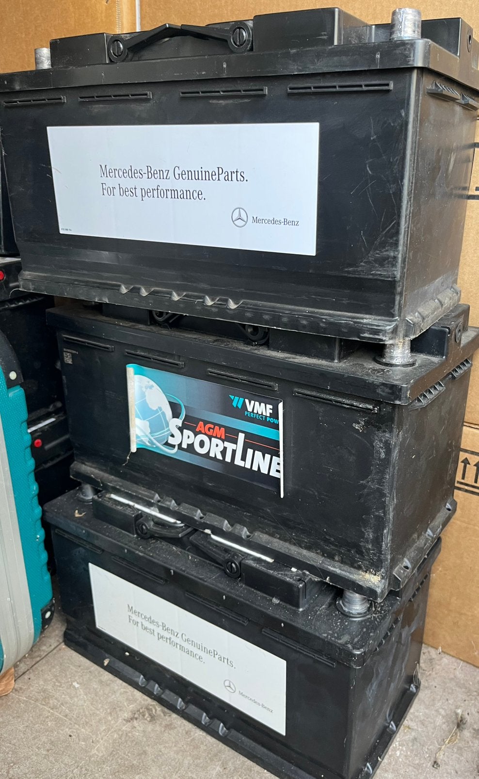 Goede gebruikte agm start/stop accus/batterij, Ophalen, Gebruikt