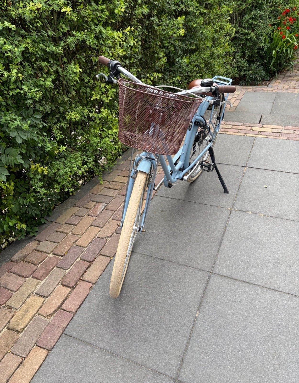 Meisjesfiets Decathlon Elops 520 met mand en 6 versnellingen, Ophalen, Gebruikt, Velgrem, 26 inch of meer
