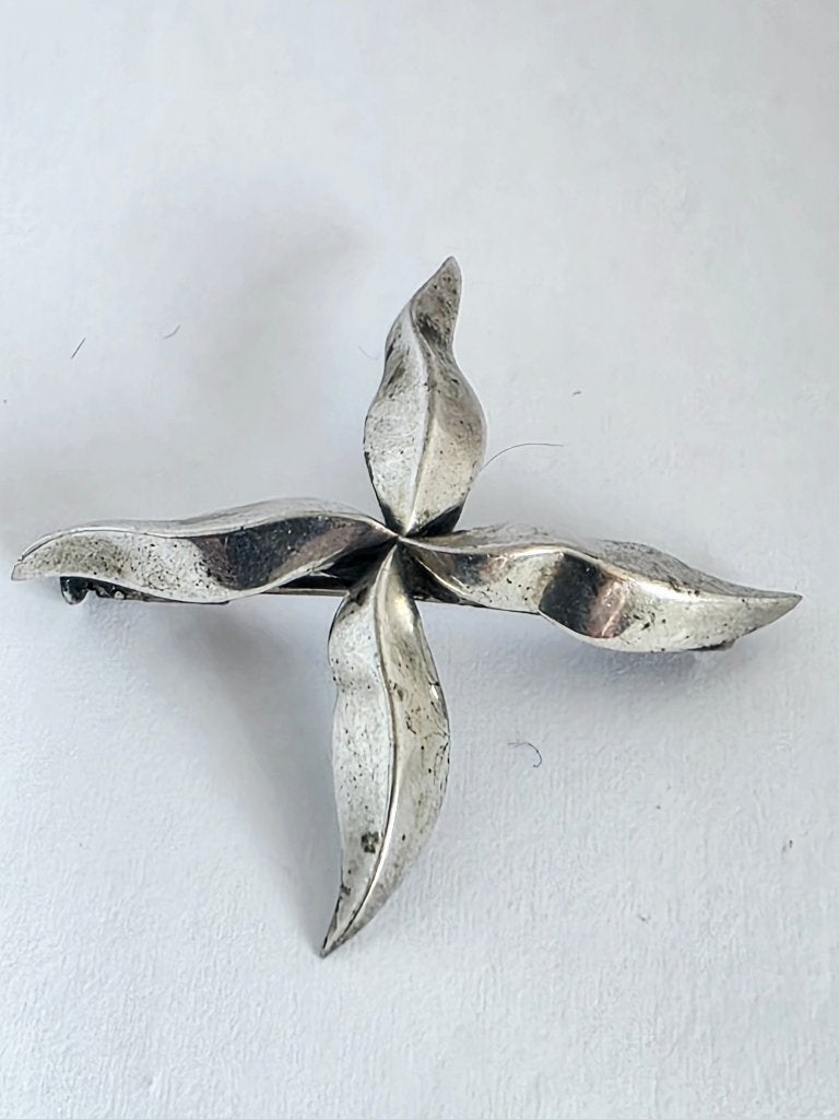 Vintage Mauboussin zilveren broche, Ophalen of Verzenden, Zo goed als nieuw, Zilver, Zilver