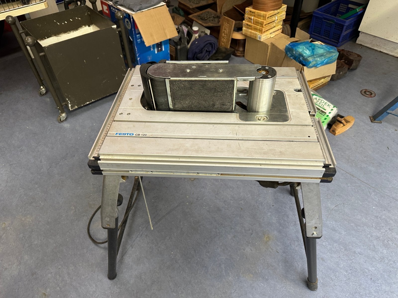 Festo bassis plus schuur tafel, Ophalen, Gebruikt, Minder dan 600 watt, Bandschuurmachine