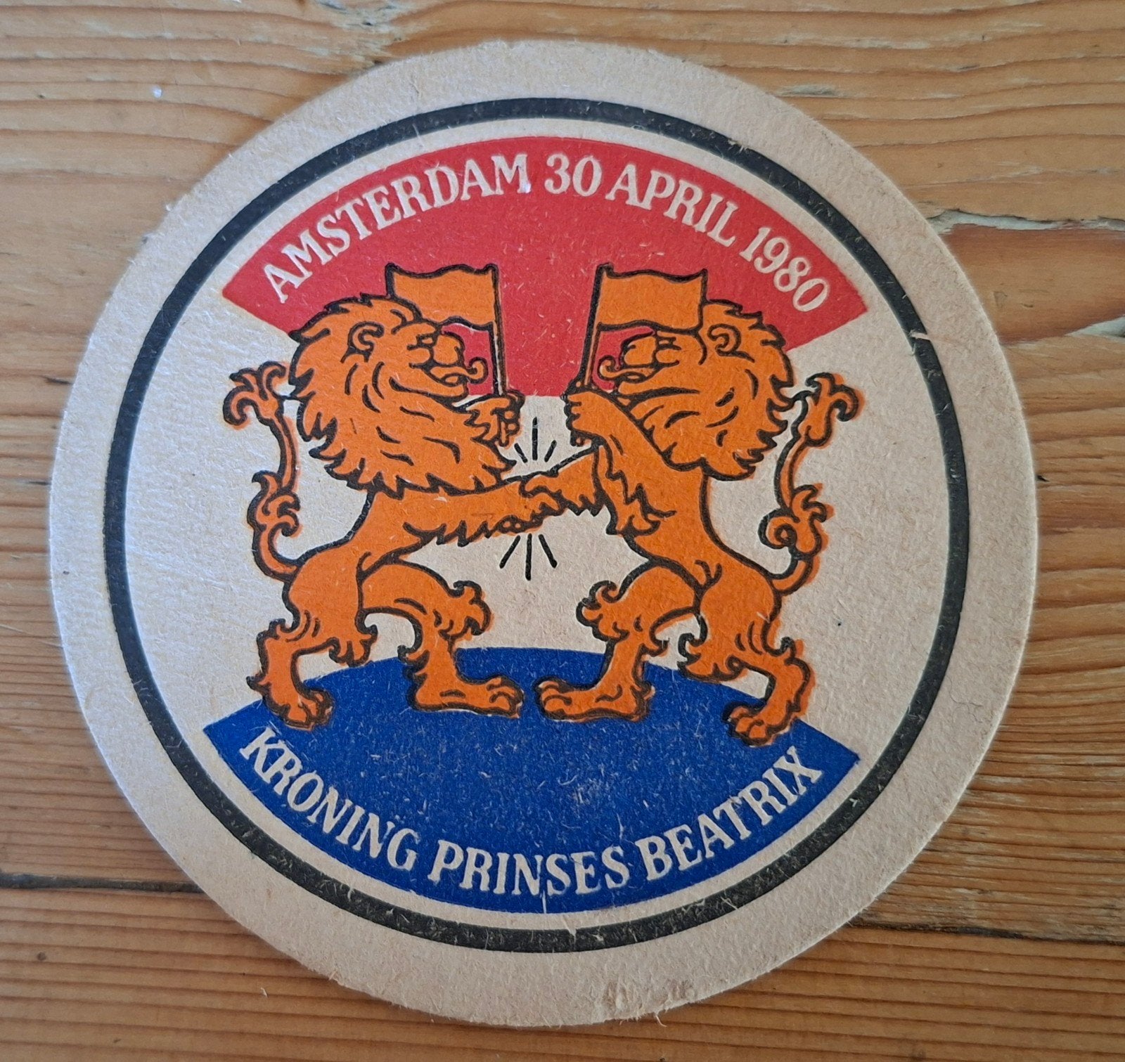 Bier Heineken viltje:koningshuis kroning prinsesBeatrix 1980, Verzamelen, Ophalen of Verzenden, Nieuw, Kaart, Foto of Prent