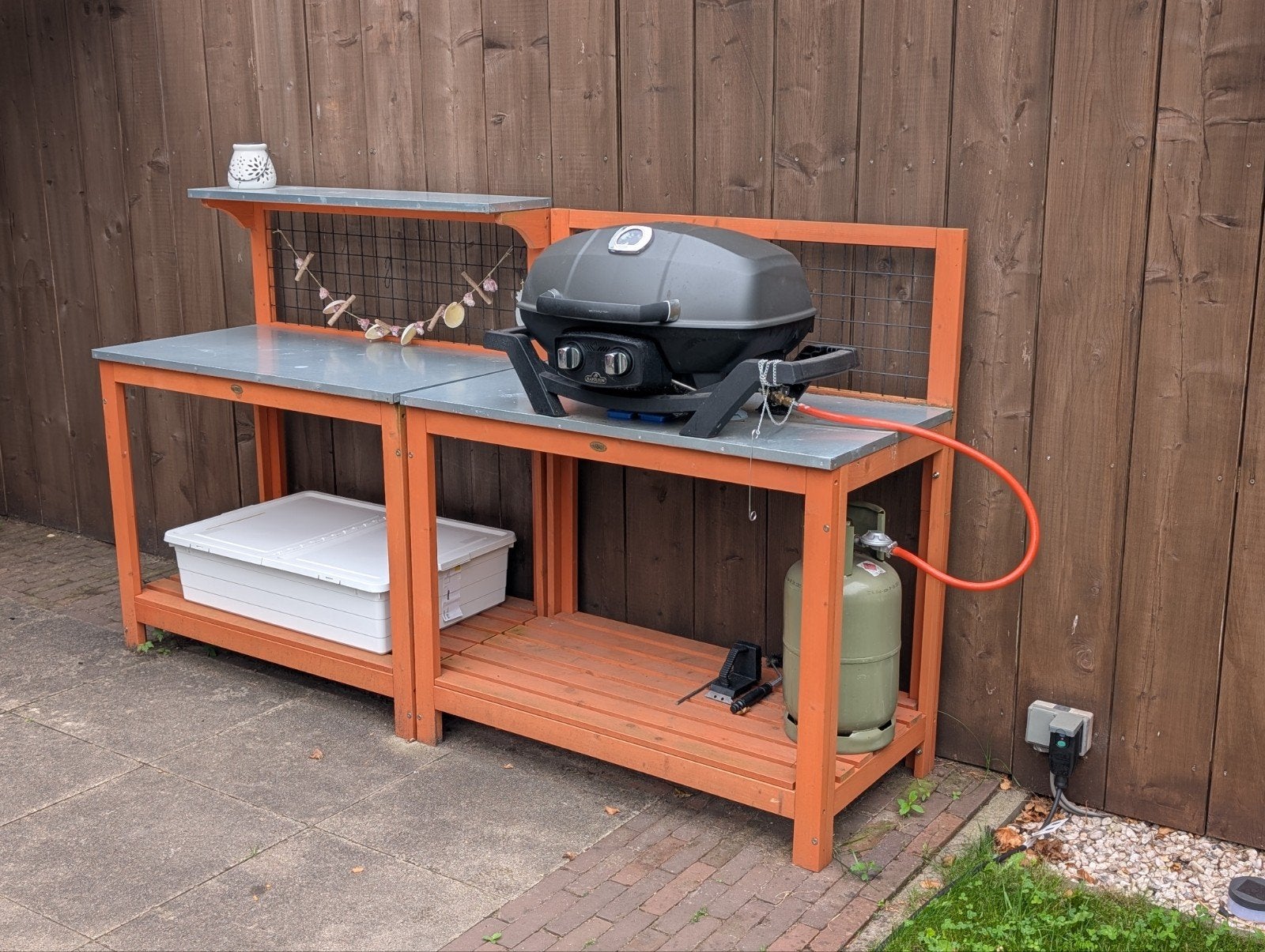 Buitenkeuken / barbecuetafel / bbq tafel / oppottafel, Tuin en Terras, Buitenkeukens, Ophalen, Gebruikt, Onbekend
