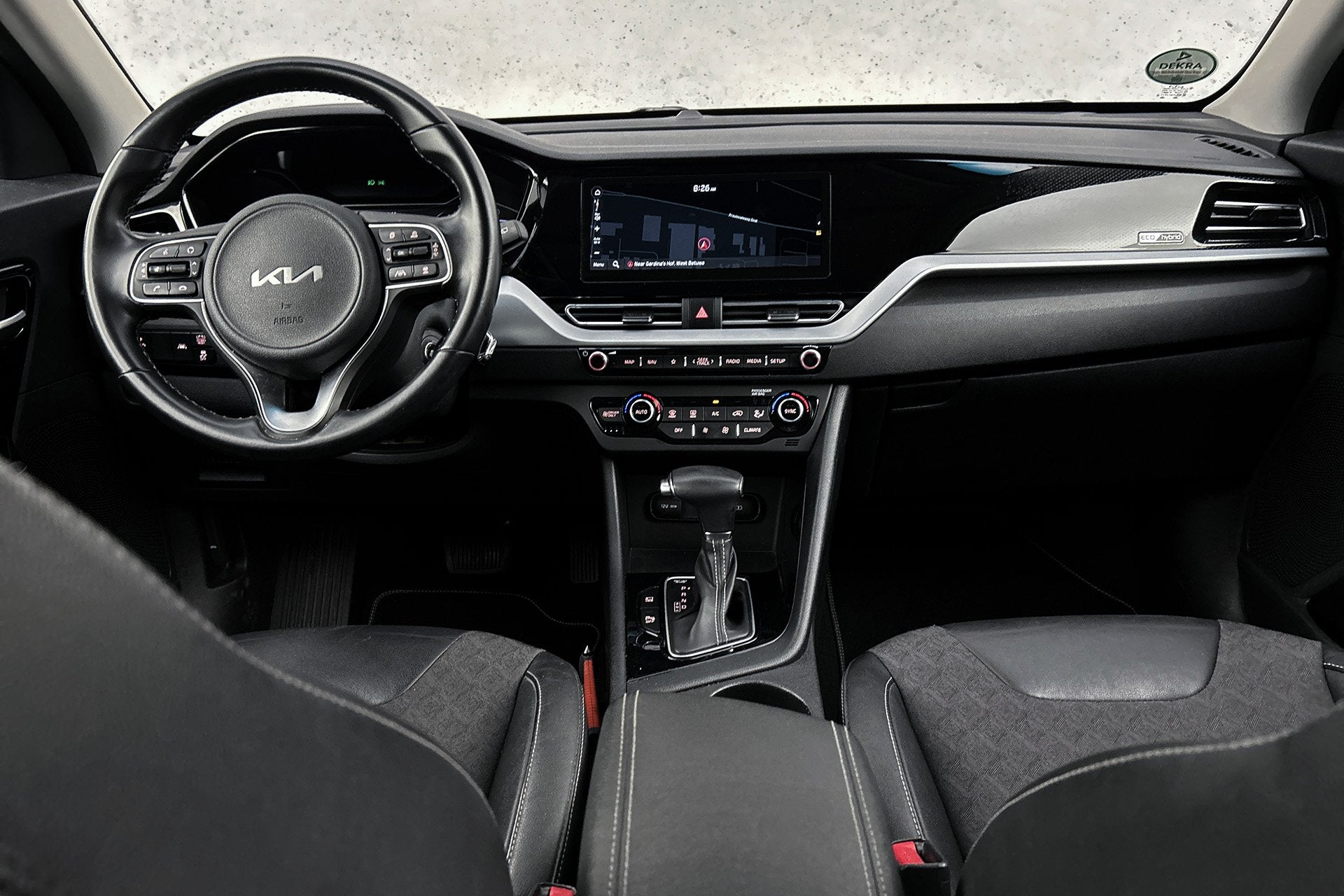Kia Niro 1.6 GDi Hybrid DynamicLine | Camera | Half lederen, Auto's, Gebruikt, Met garantie (alle), Leder en Stof, Origineel Nederlands