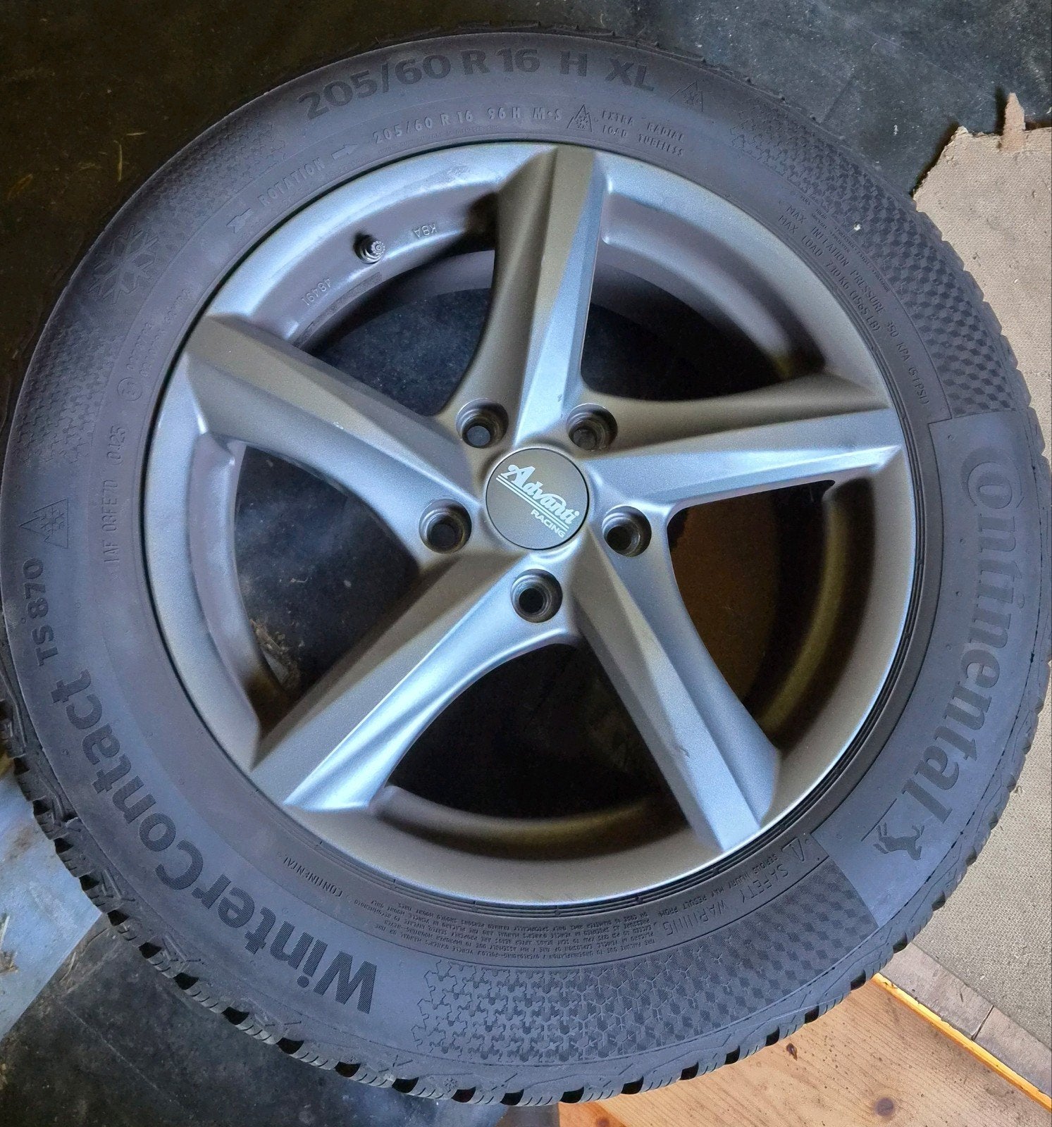 Bijna nieuwe winterbanden met velgen - 16 inch, Ophalen, Gebruikt, 16 inch, Banden en Velgen