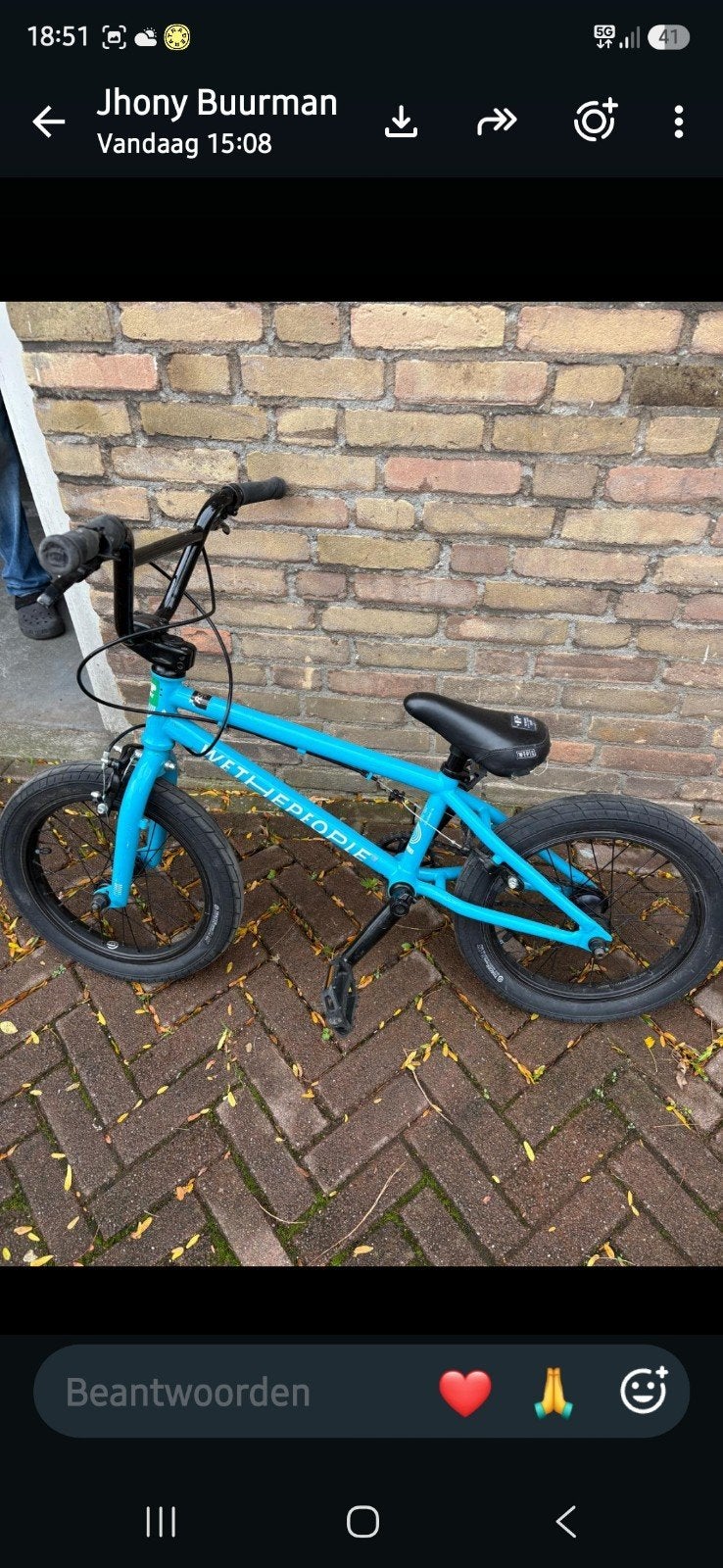 Wethepeople Kinder Stuntfiets - Blauw, Ophalen, Staal, Velgrem, V-brakes