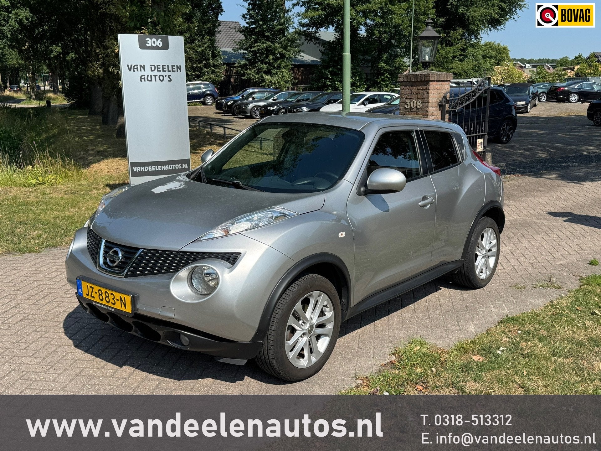 Nissan Juke 1.6 Tekna, Auto's, Euro 5, Gebruikt, 49 €/maand, Leder
