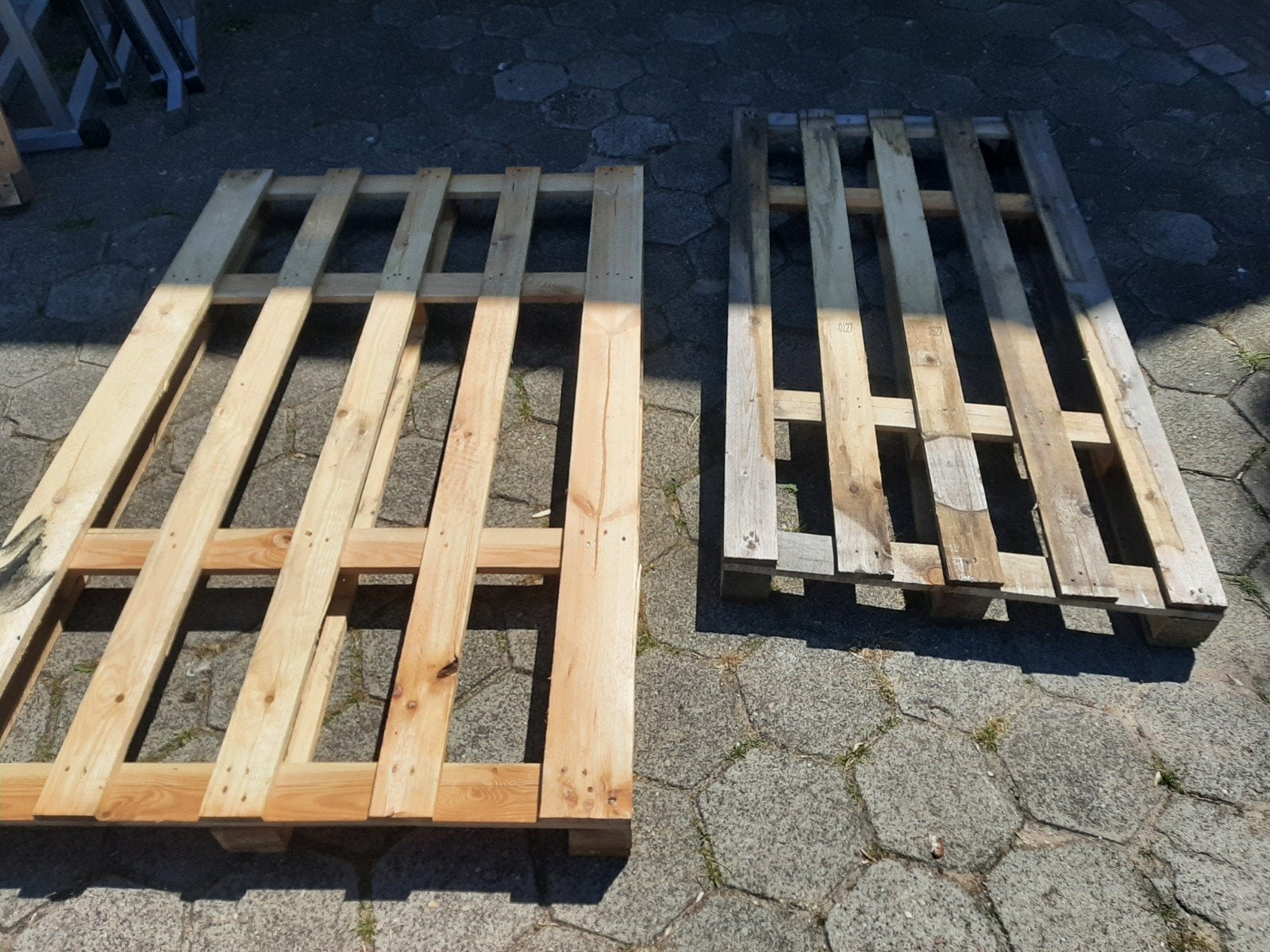3x pallet gratis, Doe-het-zelf en Verbouw, Hout en Planken, Ophalen, 50 mm of meer, Minder dan 200 cm, Vuren