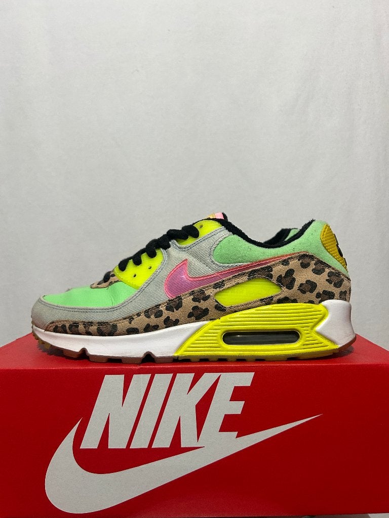 ALS NIEUW! Maat 44 - Nike Air Max 90 LX 90s Green Dancefloor, Overige kleuren, Verzenden, Nike, Nike