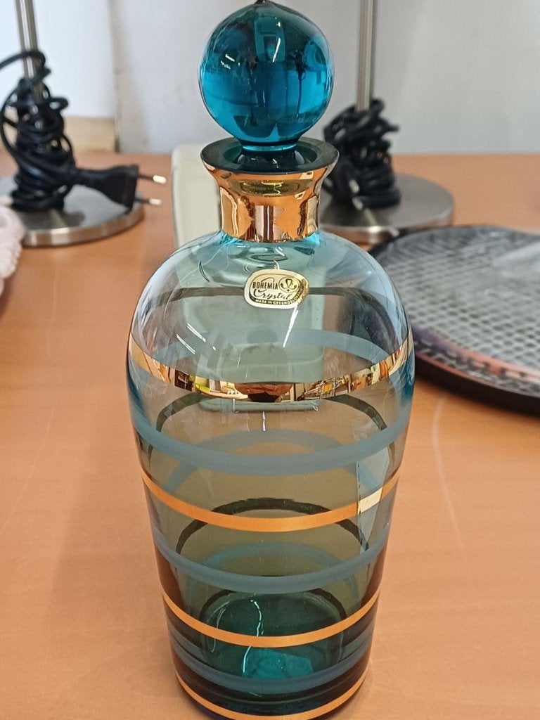 Mid-Century Bohemia Chrystal karaf, Ophalen of Verzenden