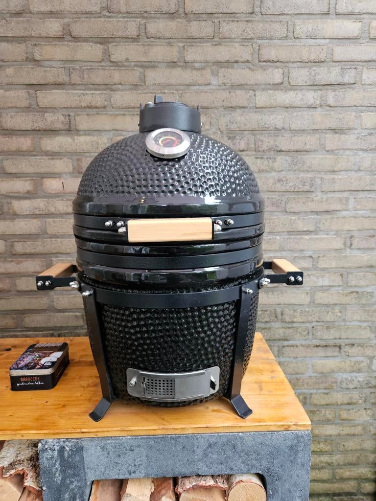 Urban Chef Kamado Compact Zwart - 60cm Hoog, 40cm Diameter, Ophalen, Zo goed als nieuw, Urban Chef