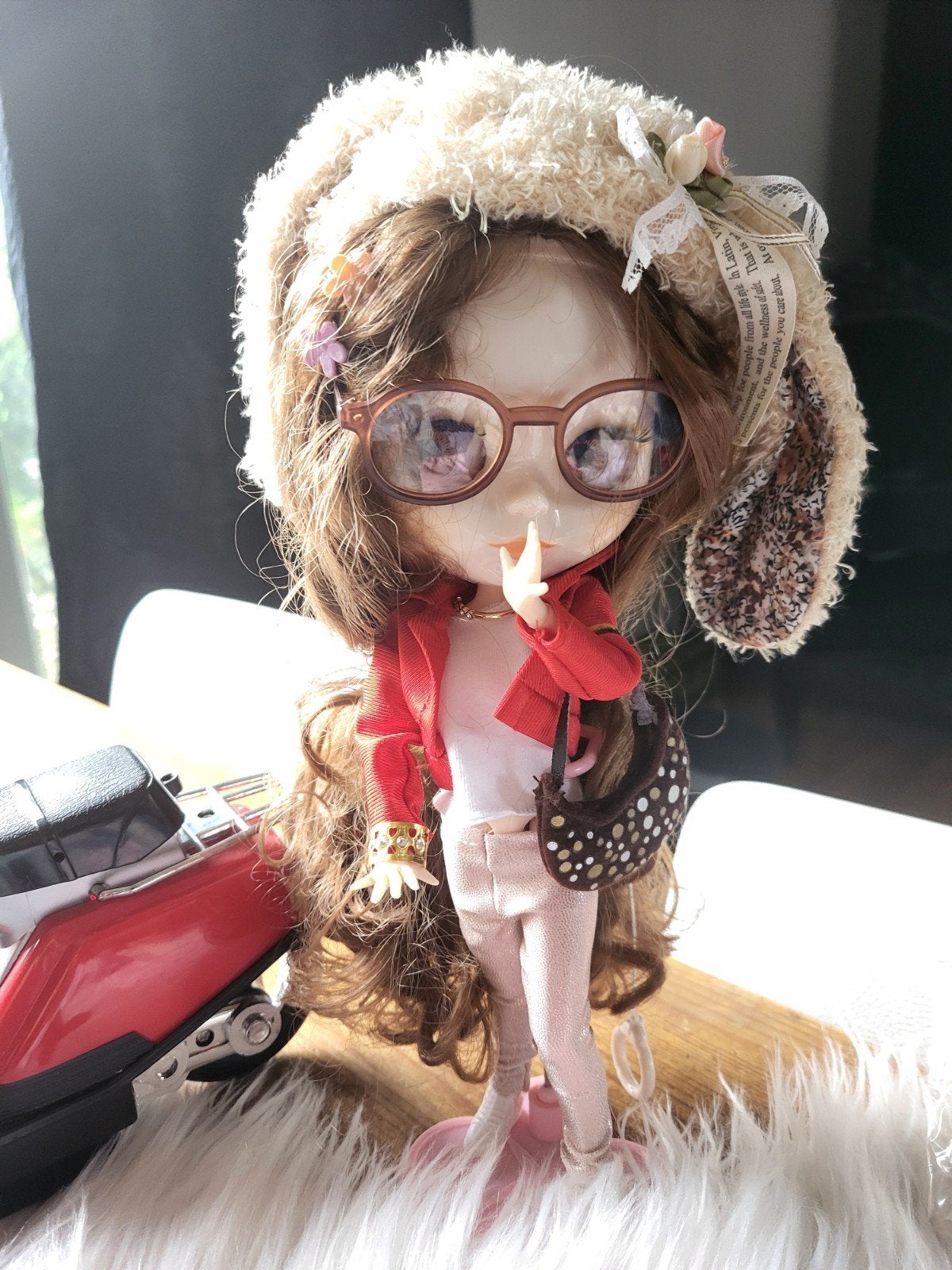 Blythe pop met scooter en uitgebreide kledingcollectie, Ophalen of Verzenden