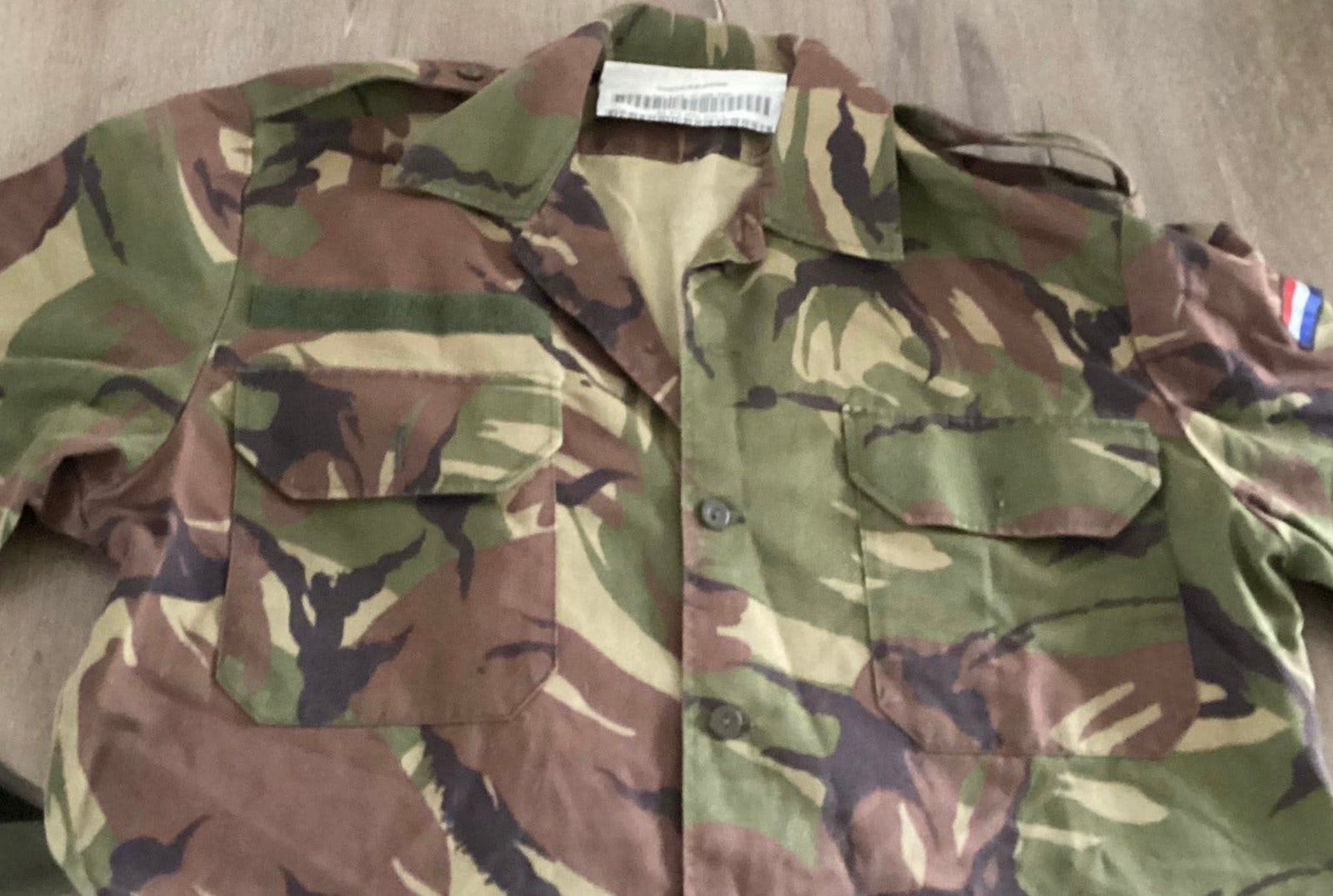 LEGER OVERHEMD CAMOUFLAGE…WAHLER…MOOI!  ZGAN !, Ophalen of Verzenden, Landmacht, Nederland, Kleding of Schoenen