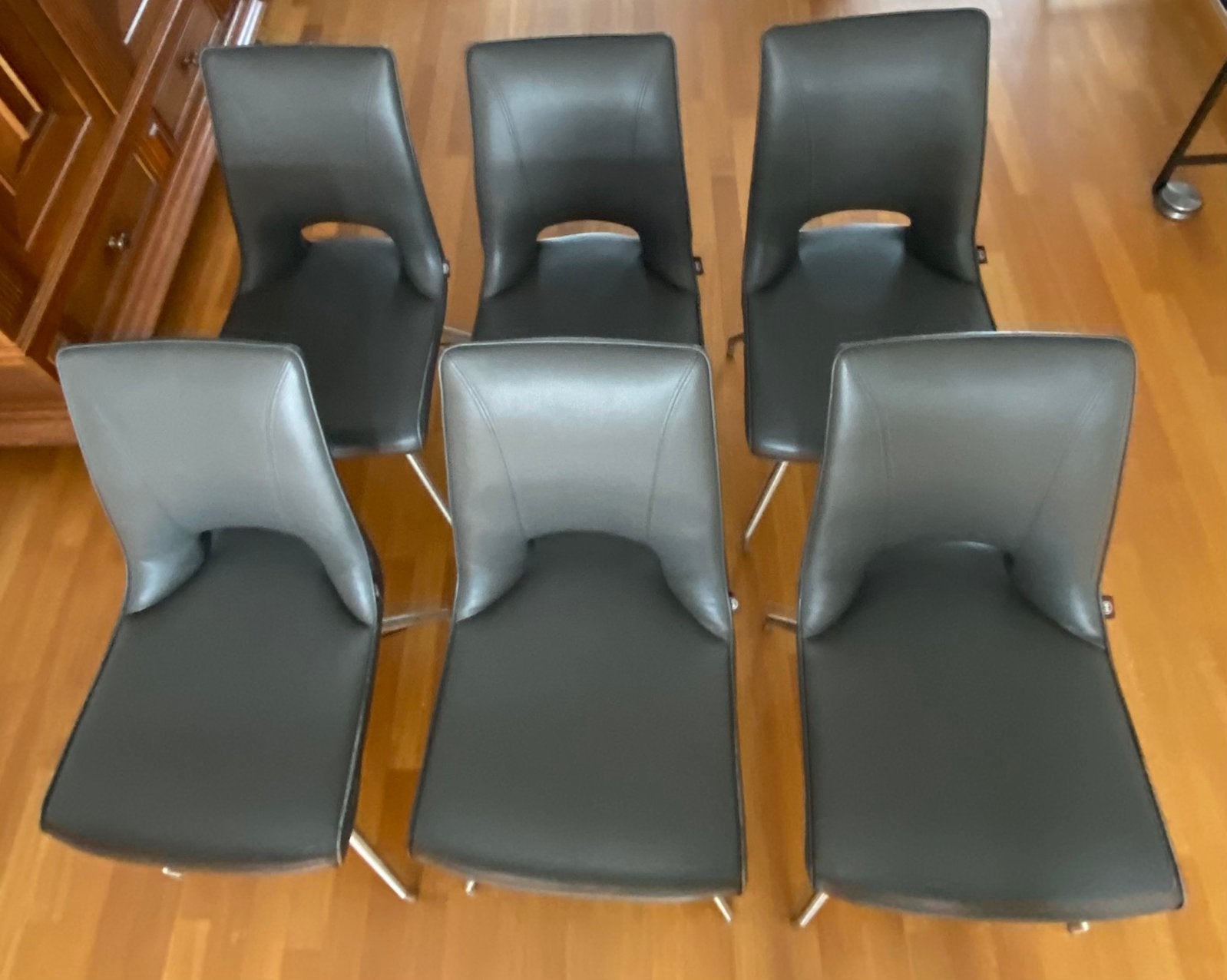 6 eetkamerstoelen Henders& Hazel met handgrepen, Huis en Inrichting, Stoelen, Ophalen, Overige materialen, Gebruikt, Industrieel modern