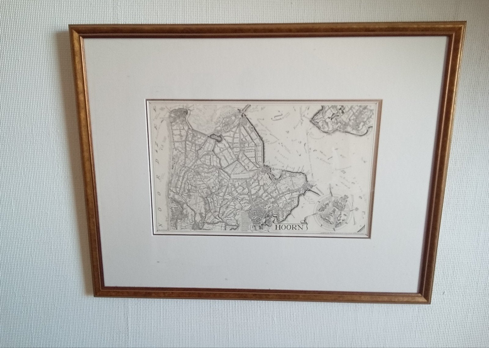 Historische kaart van Hoorn., Ophalen of Verzenden, Landkaart, 1800 tot 2000, Nederland