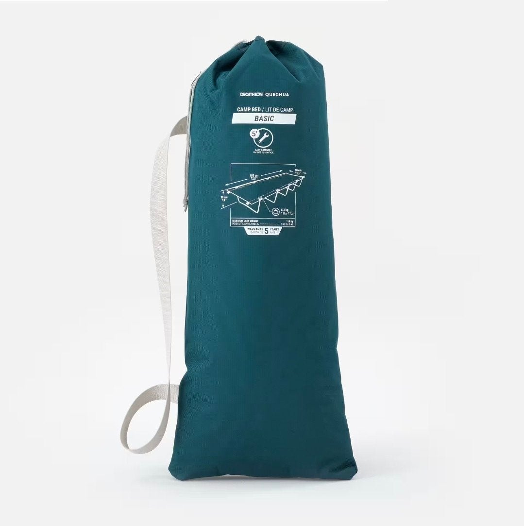Quechua Basic Campingbed - Compact en Stevig, Caravans en Kamperen, Kampeeraccessoires, Zo goed als nieuw, Ophalen of Verzenden