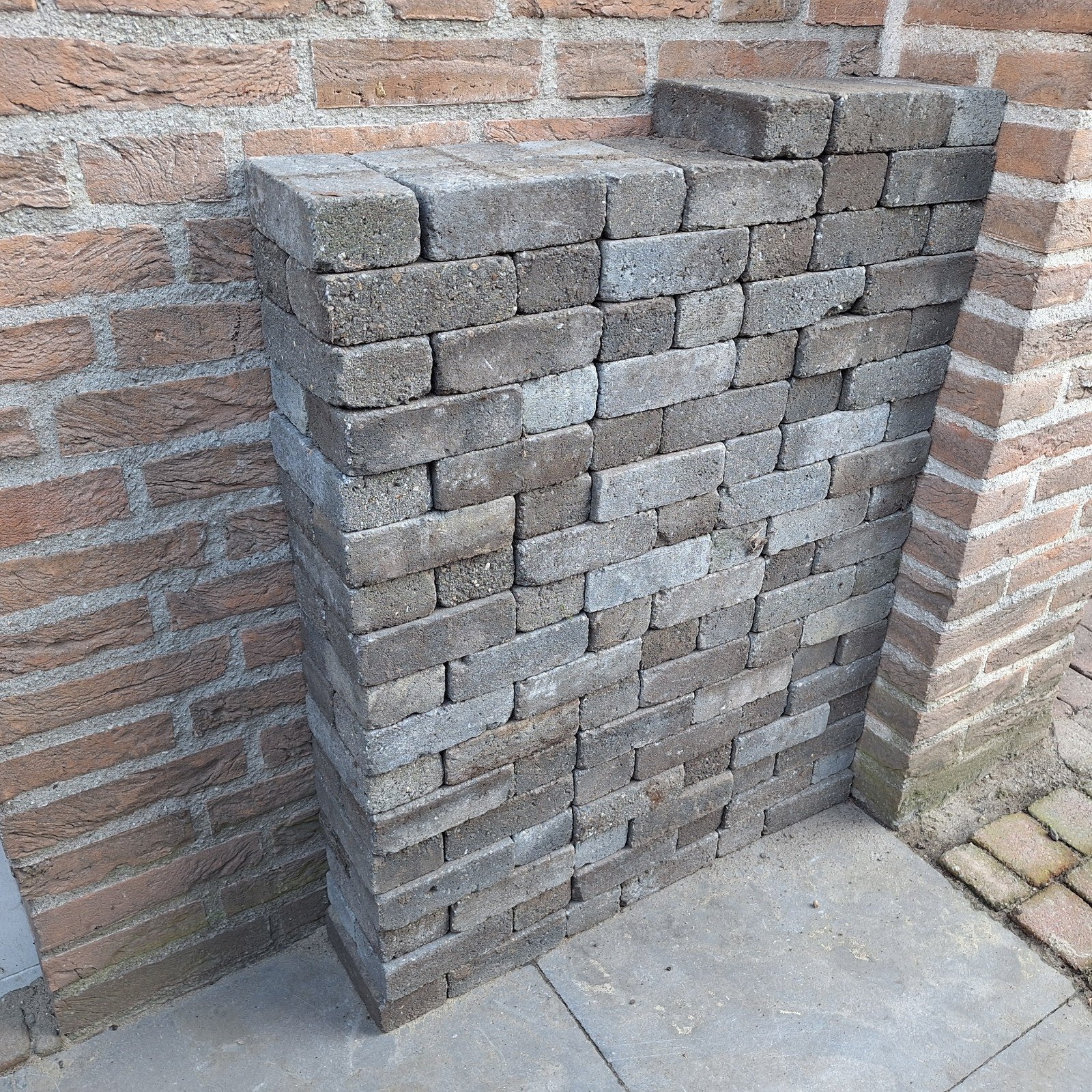 betonstenen antraciet getrommeld., Ophalen, Overige materialen, Gebruikt, Minder dan 20 cm