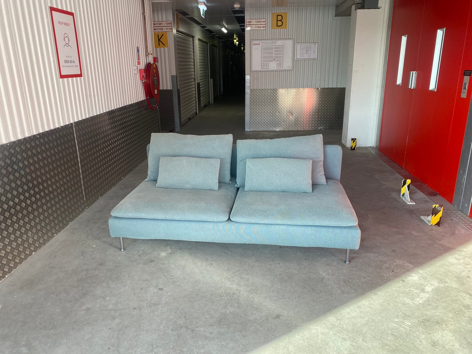 IKEA SÖDERHAMN BANK -gratis bezorgen-, Huis en Inrichting, Ophalen of Verzenden, Zo goed als nieuw, Vierpersoons of meer