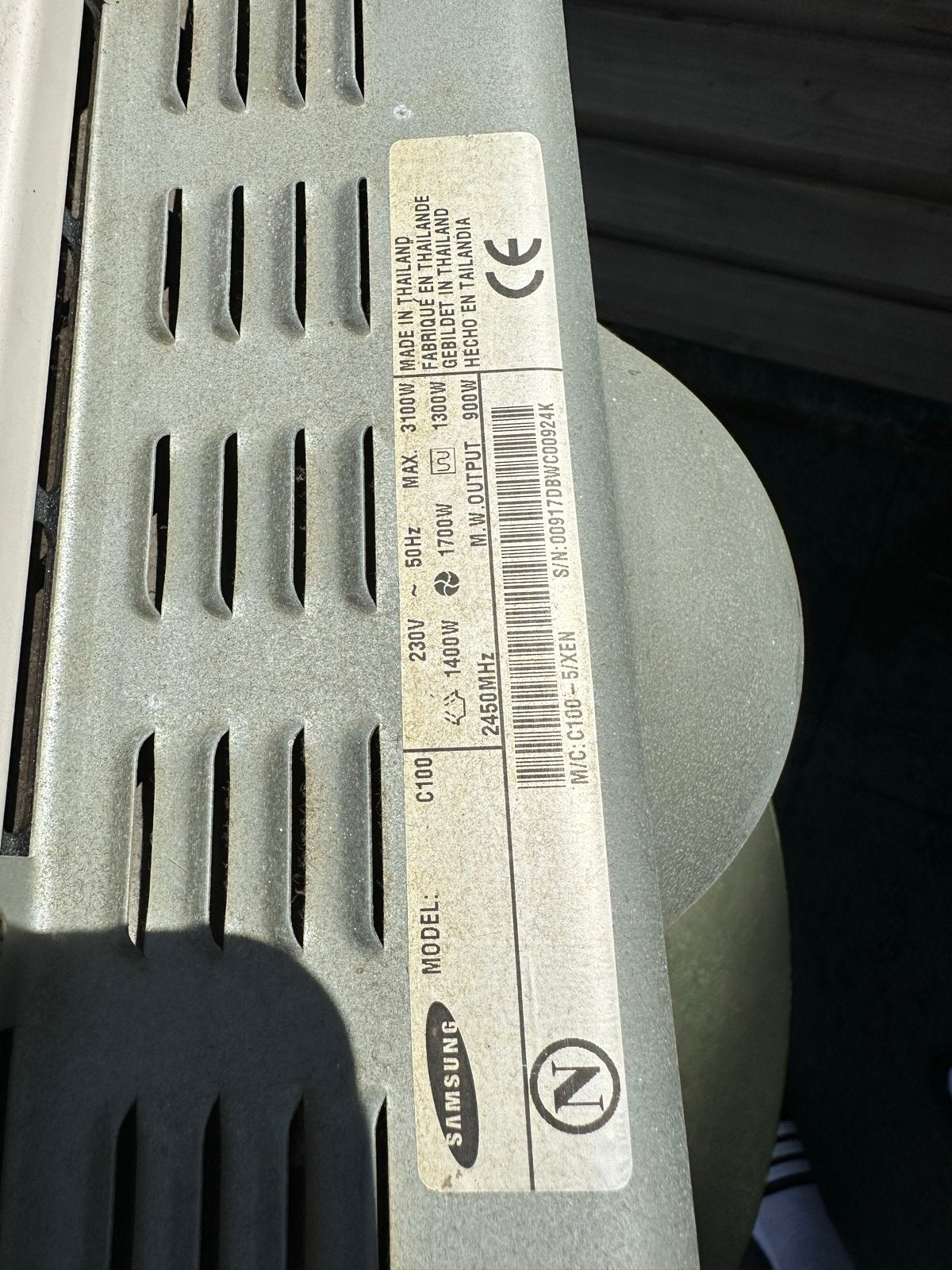 Samsung C100 Combimagnetron - Wit, Ophalen, Combimagnetron, Gebruikt, Grill