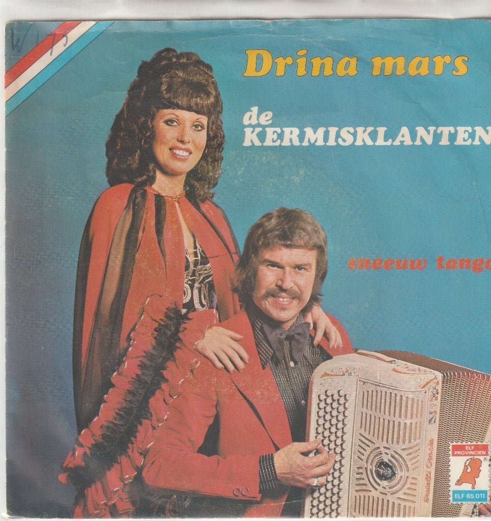 De kermisklanten drina mars vinyl single b-kant sneeuw tango, Ophalen of Verzenden, Zo goed als nieuw, Nederlandstalig