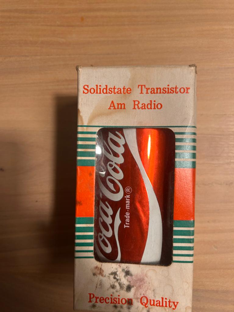 Vintage Coca-Cola Solidstate Transistor AM Radio, Ophalen of Verzenden, Gebruikt