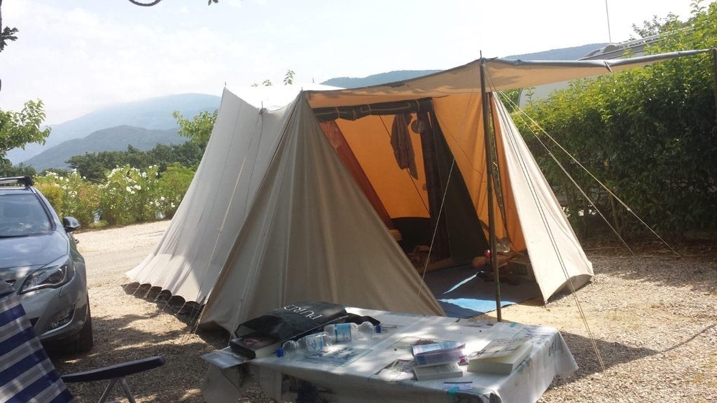 De Waard tent Jan van Gent met binnen slaaptent, Ophalen, Gebruikt, Tot en met 4