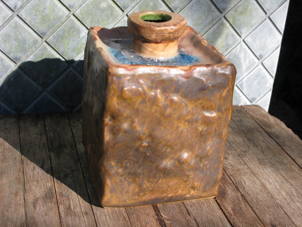 W.GOEBEL VAAS KERAMIEK FAT LAVA VINTAGE, Ophalen of Verzenden