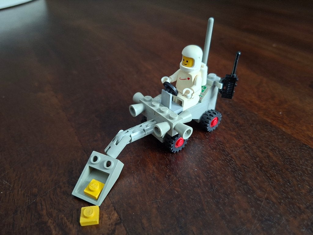 Lego Legoland Space Shovel buggy 6821 (1980), Gebruikt, Lego, Ophalen of Verzenden, Compleet