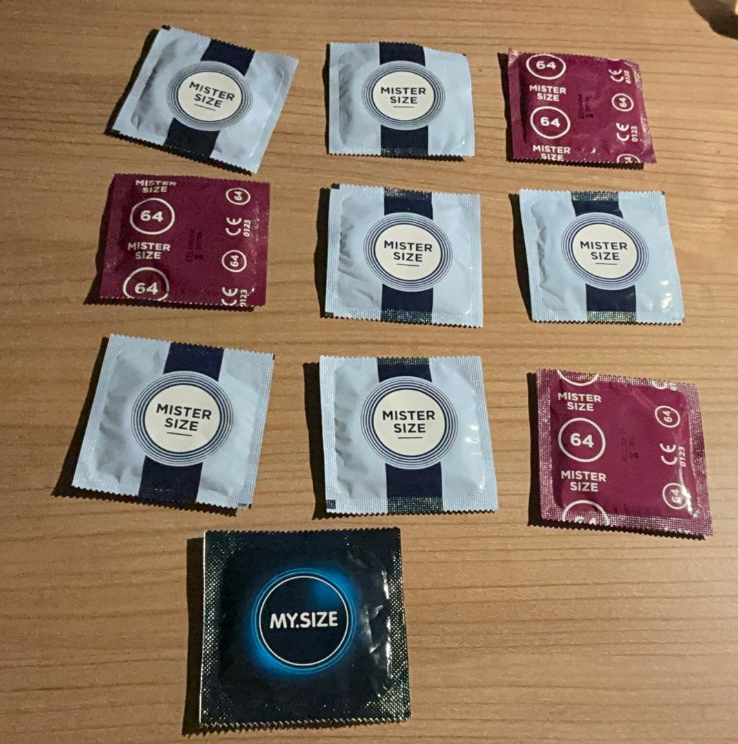 Ongebruikte condooms 10 stuks - size 64, Verzenden, Nieuw, Meerdere media, Overige typen