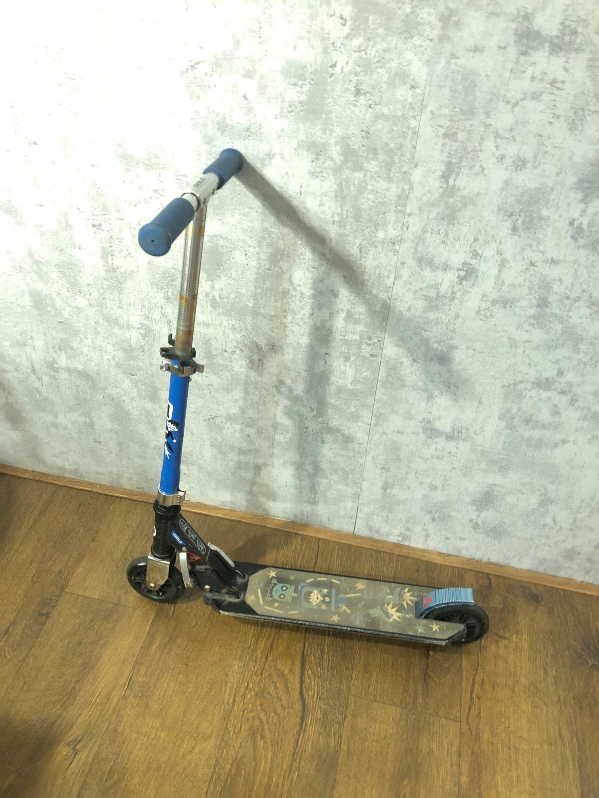 Gebruikte Oxelo step - Blauw en Zwart, Ophalen, Gebruikt, Gewone step