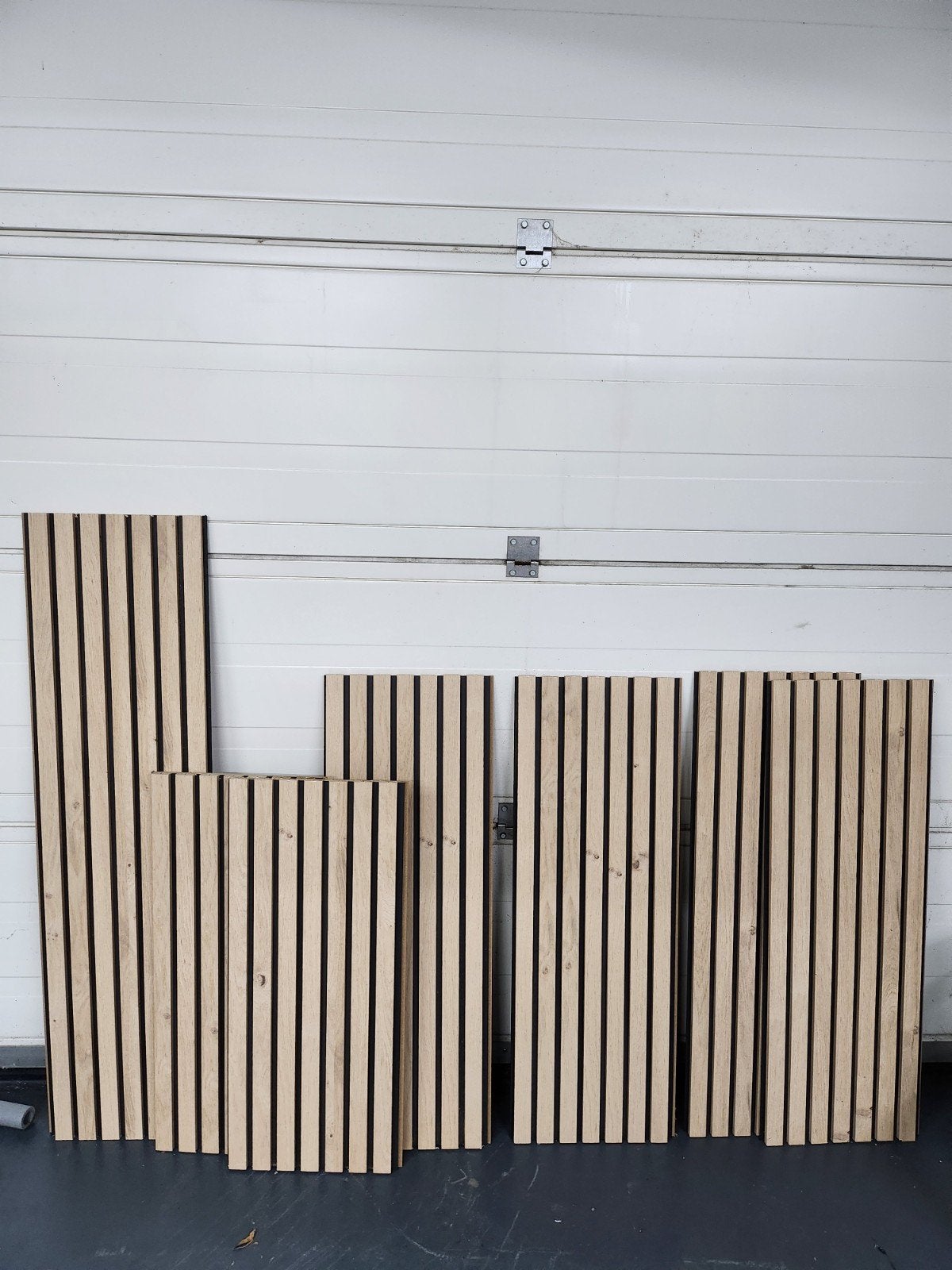 Wandpanelen - Houten latten op vilt - Geluiddempend, Huis en Inrichting, Woonaccessoires | Wanddecoraties, Beige, Hout, Nieuw