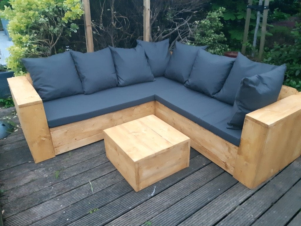 Steigerhouten Loungebanken op Maat, Ophalen of Verzenden, Nieuw, Hout