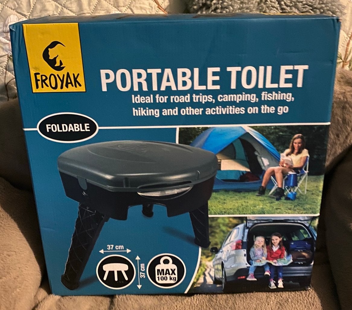 Froyak Draagbaar, Opvouwbaar Toilet Voor Kamperen & Roadtrip, Ophalen of Verzenden, Nieuw