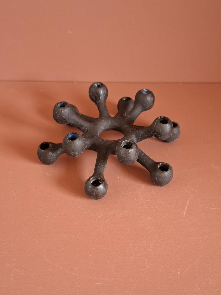 Vintage Spin kandelaar Jens Quistgaard Denemarken, Huis en Inrichting, Woonaccessoires | Kandelaars en Kaarsen, Ophalen of Verzenden