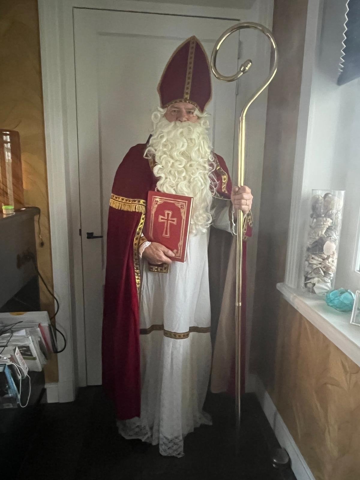 Sinterklaas Kostuum Compleet - Hoogwaardige Kwaliteit, Ophalen of Verzenden, Zo goed als nieuw, 170 of groter, Jongen of Meisje