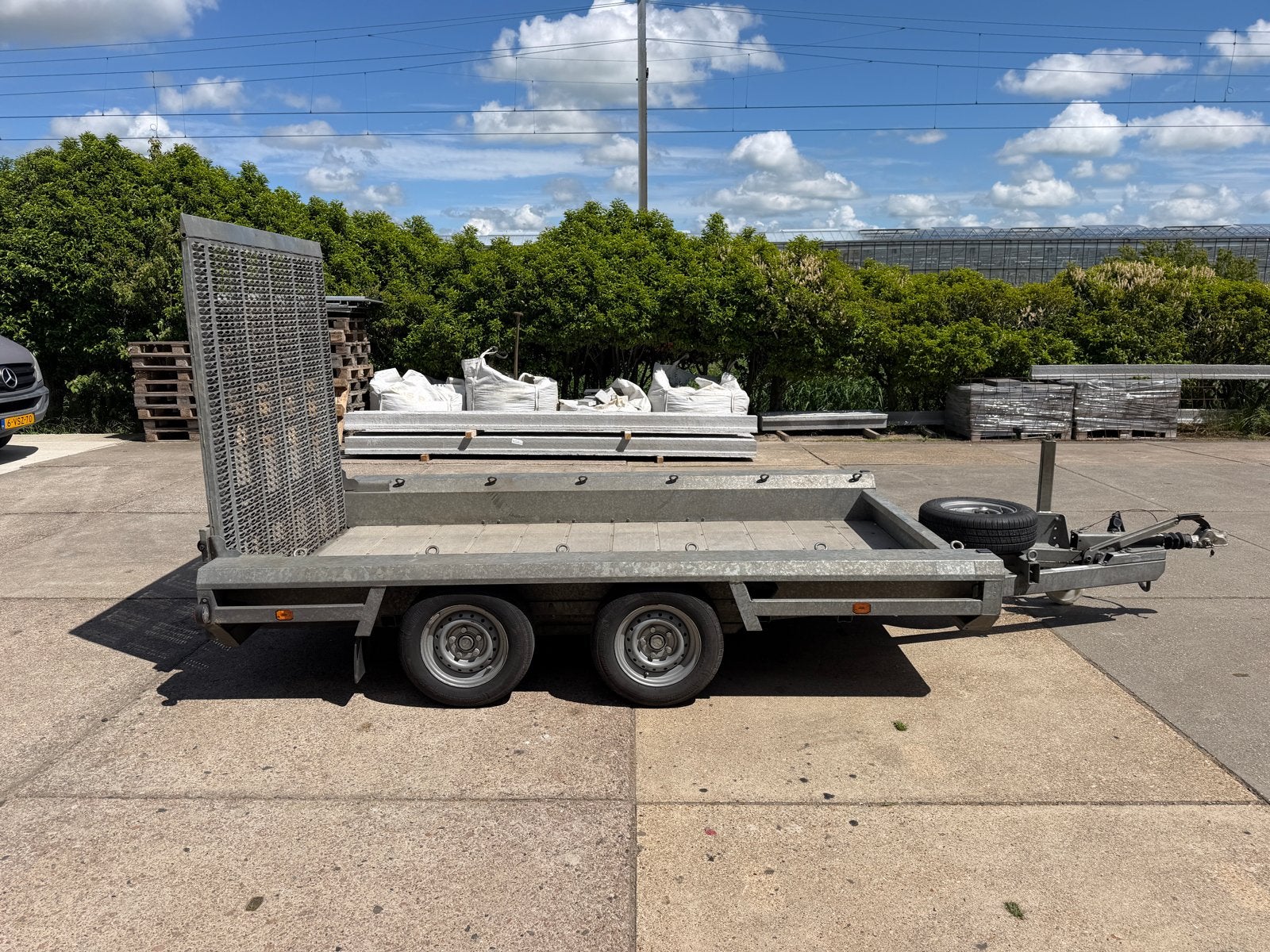 Hulco Terrax-2 3000 Machinetransporter - Goede staat, Auto diversen, Aanhangers en Bagagewagens, Ophalen, Gebruikt