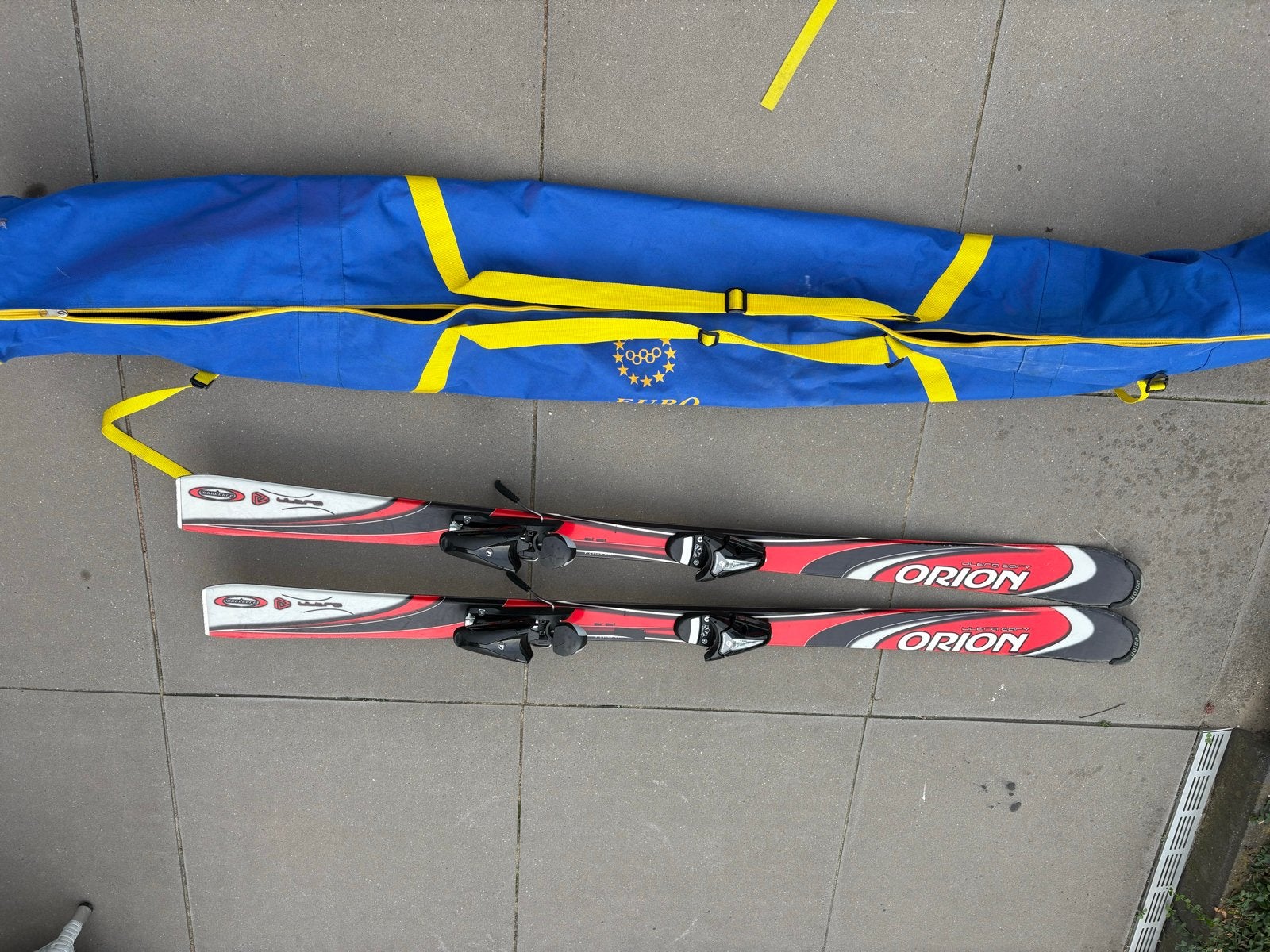 Orion Ultra Carv Ski's 150cm met bindingen en skitas, 140 tot 160 cm, Gebruikt, Carve, Skiën