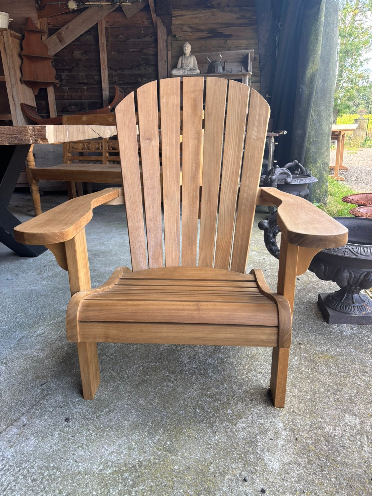 Teak houten relax tuinstoelen nieuw op voorraad, Ophalen, Hoevesteenwijkerwold@gmail.com, Hout, Hoevesteenwijkerwold