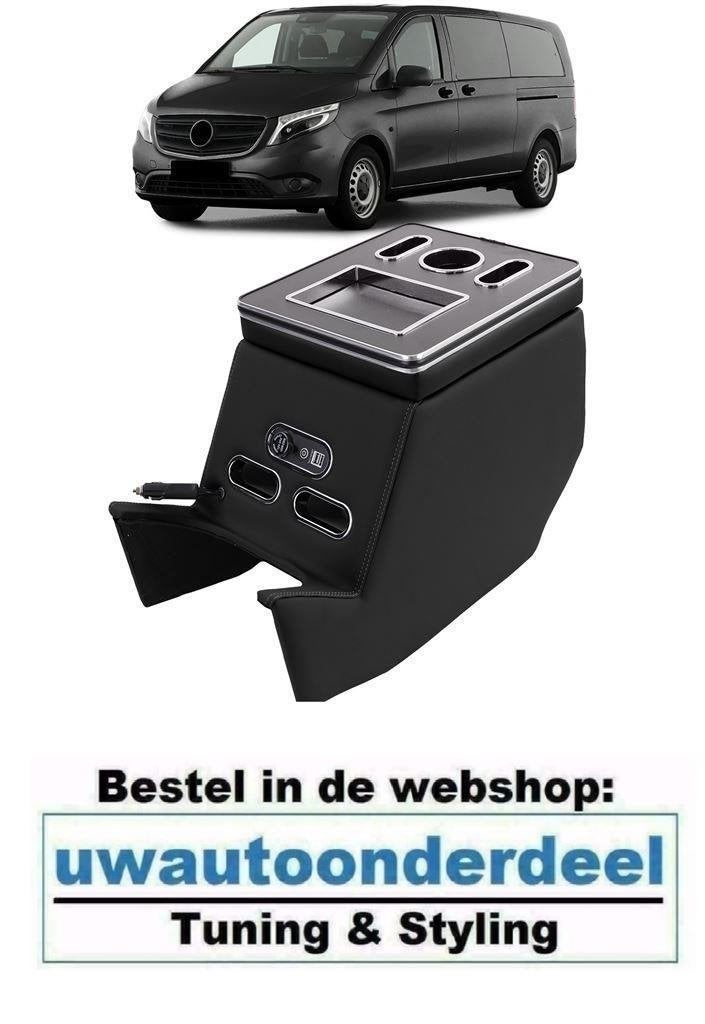 USB Luxe Middenconsole Armsteun Zwart Voor Mercedes V Klasse, Auto diversen, Verzenden, Nieuw