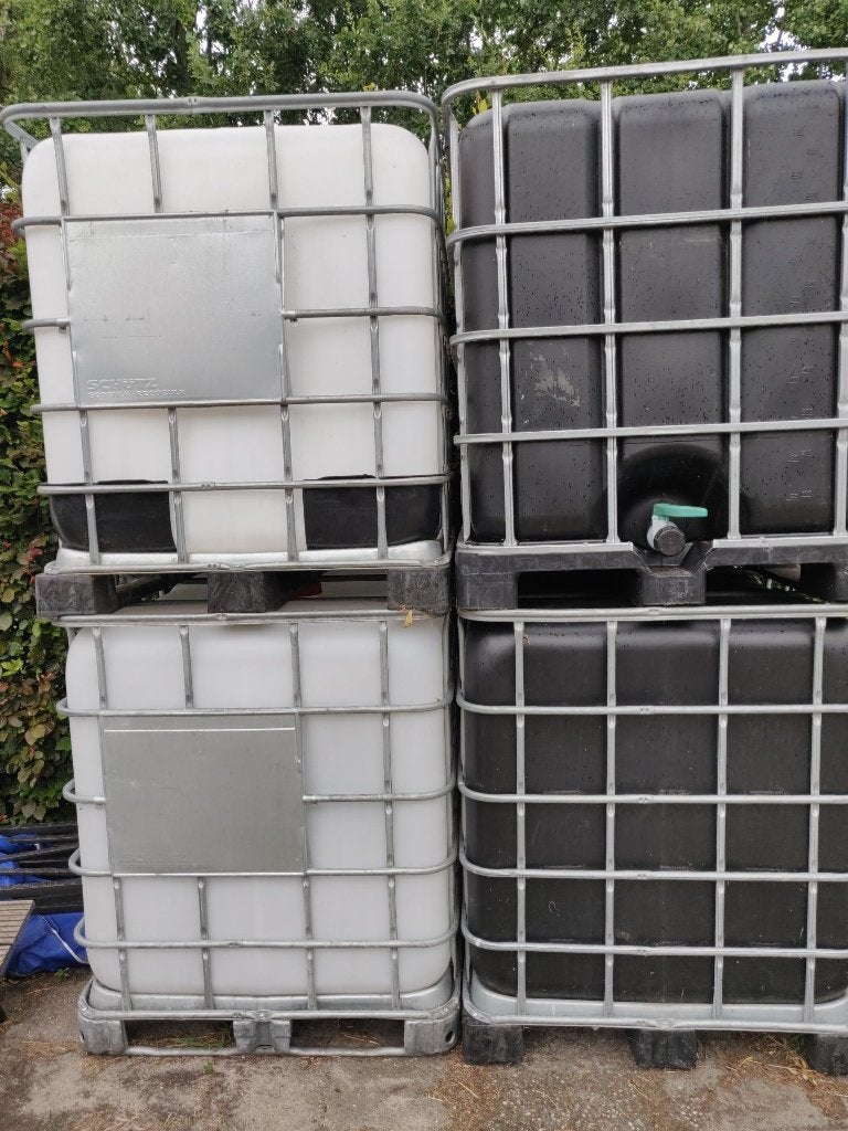 IBC tank 1000 liter voor water opslag, Ophalen, Kunststof, Gebruikt, Met kraantje