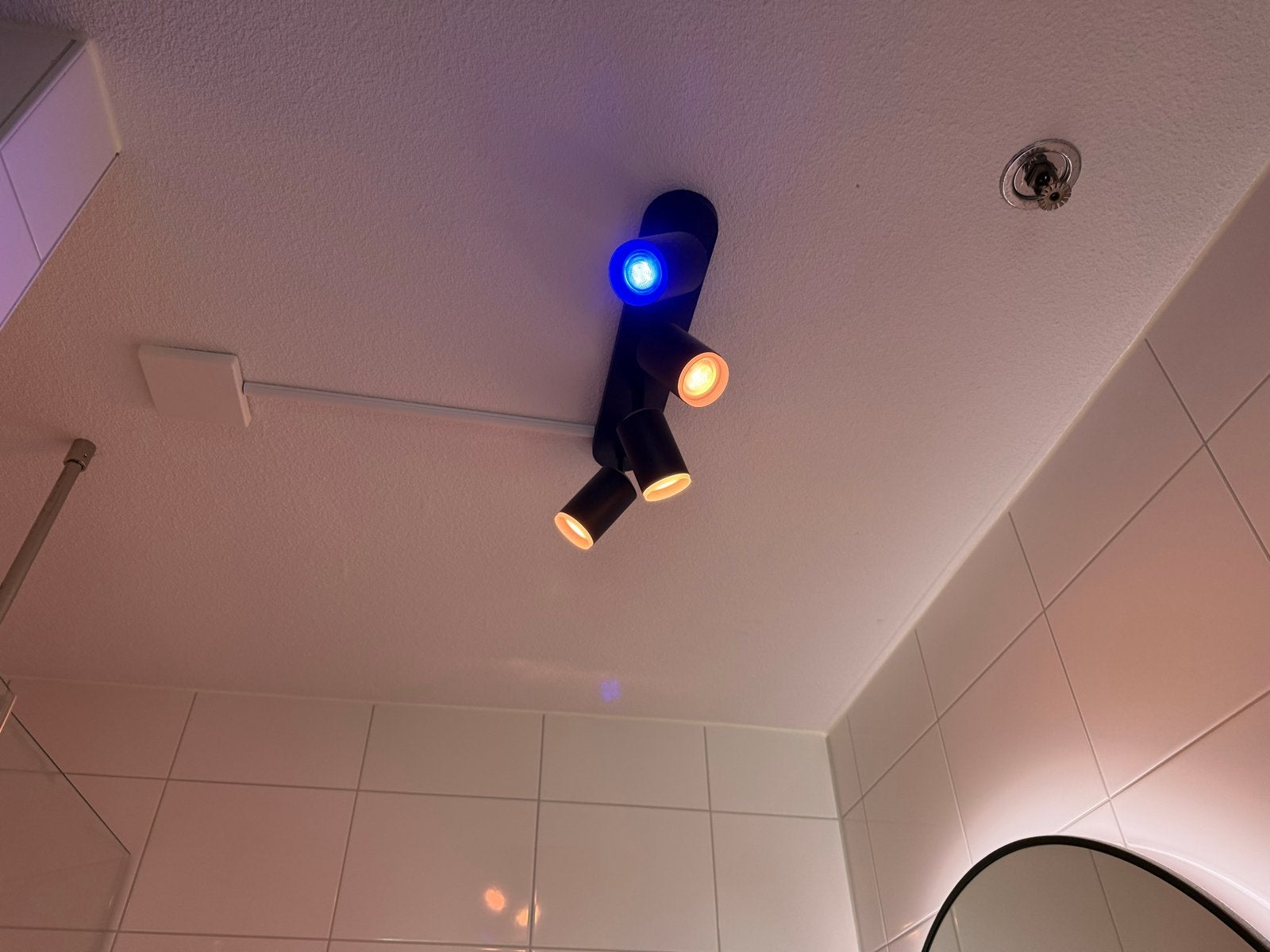 Philips Hue Fugato 4-spots plafondspot - Zwart, Metaal of Aluminium, Ophalen of Verzenden, Zo goed als nieuw, Led