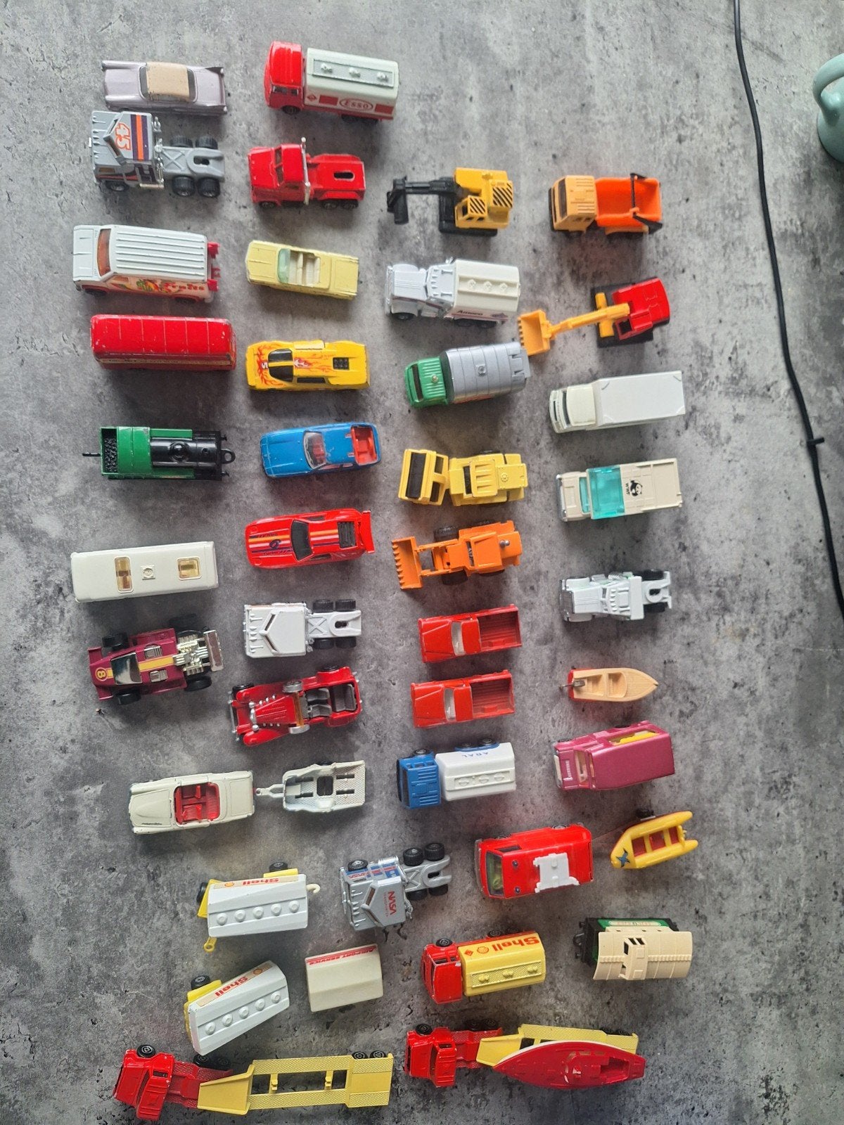 Grote partij vintage Matchbox & Majorette autootjes – ca. 40, Ophalen of Verzenden, Gebruikt