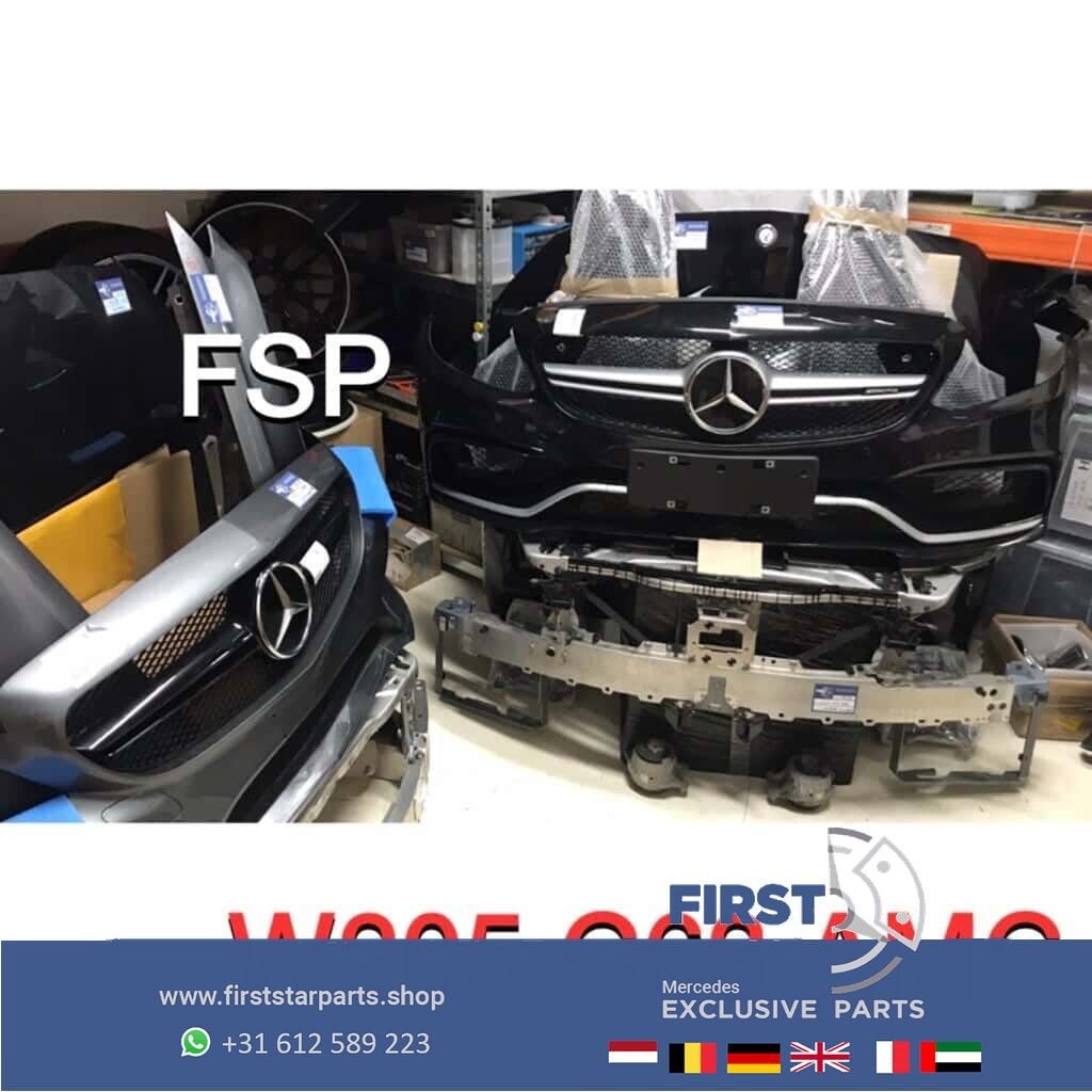 W205 C63 AMG Voorkop compleet 2018 zwart origineel Mercedes, Gebruikt, -, Voor, Ophalen of Verzenden