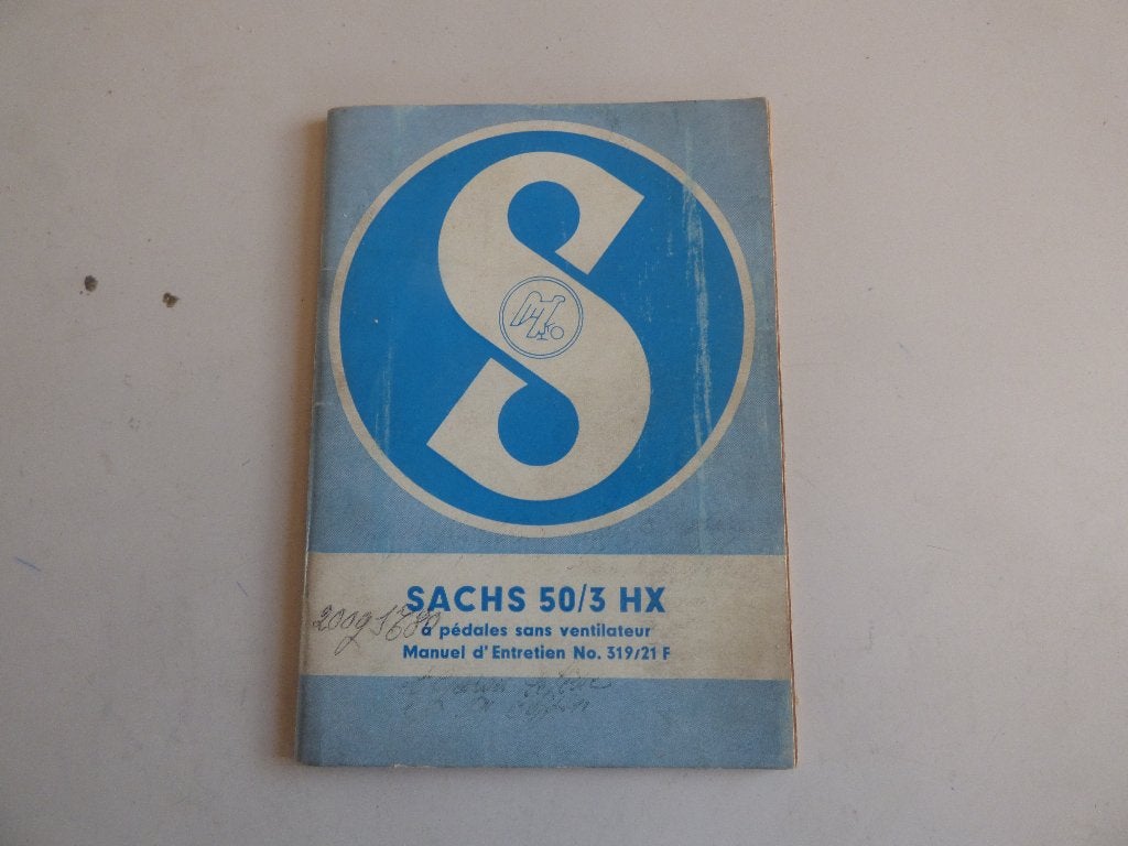 SACHS 50/3 HX ONDERHOUDSBOEKJE N 319/21 F, Ophalen of Verzenden, Gebruikt