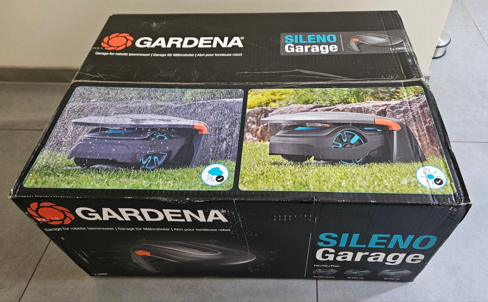 Gardena Sileno Garage voor robotmaaier - Nieuw in verpakking, Tuin en Terras, Grasmaaiers, Ophalen of Verzenden, Nieuw, Gardena